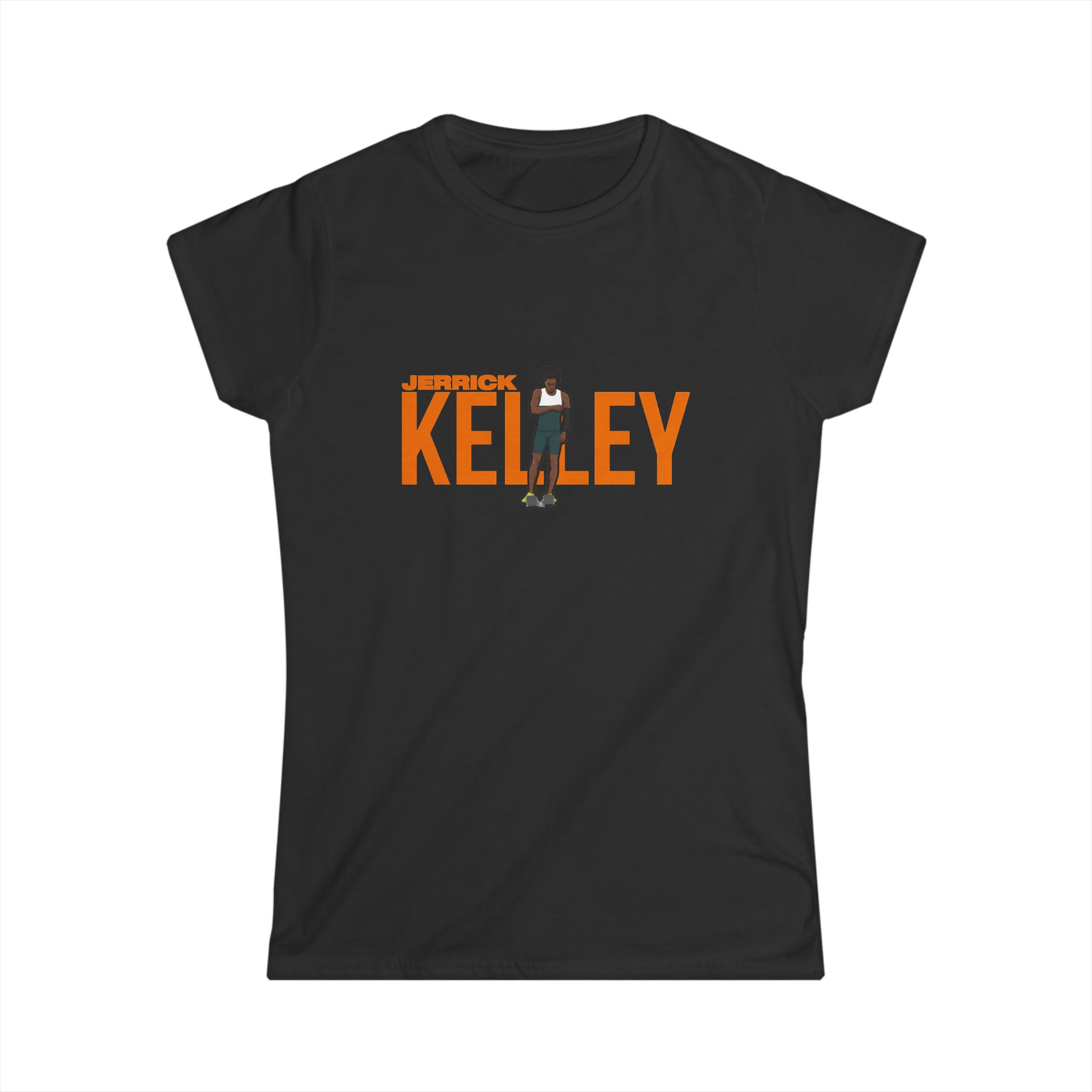 Women's Softstyle Tee — character_player_name in Black