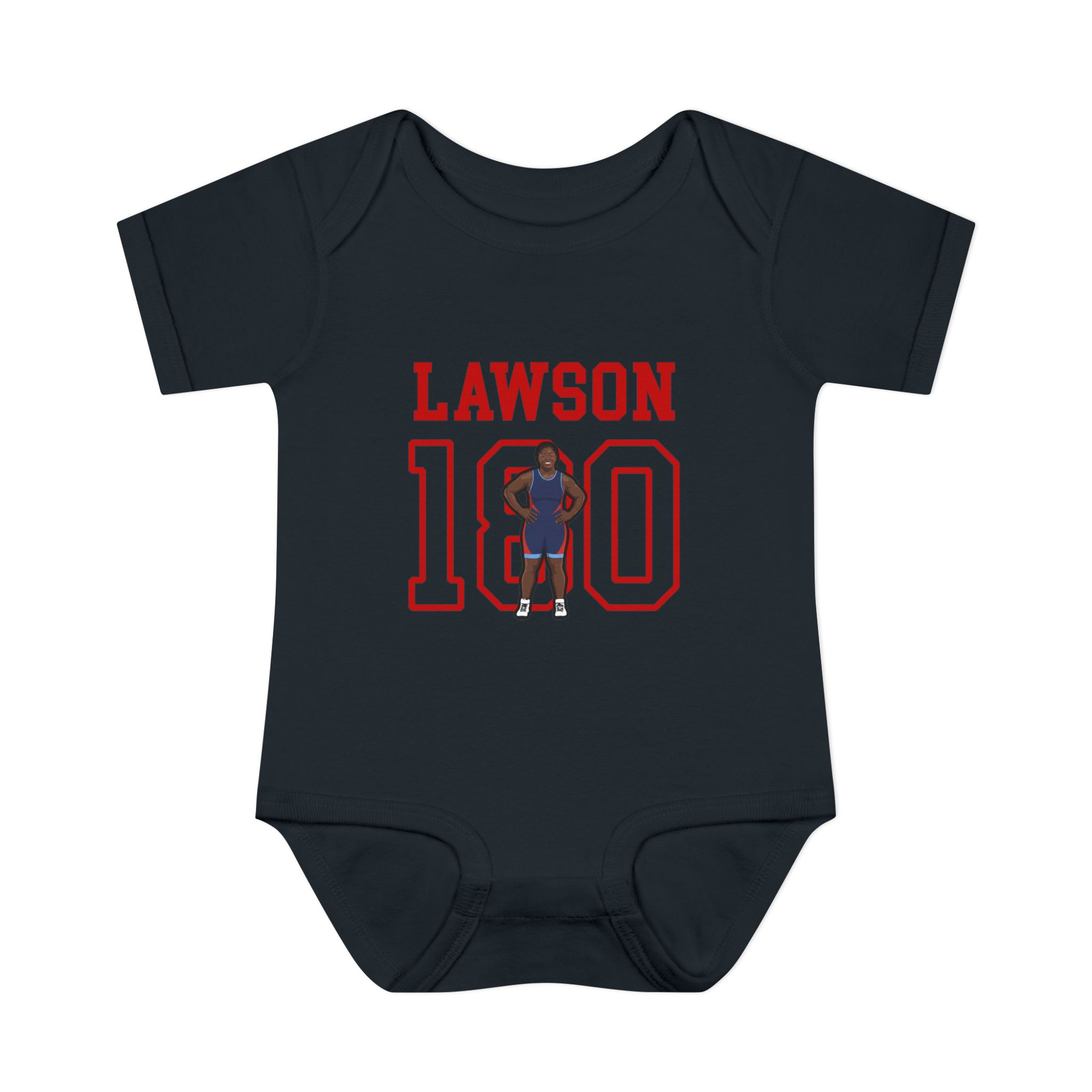 Baby Onesie — character_shirsey in Black