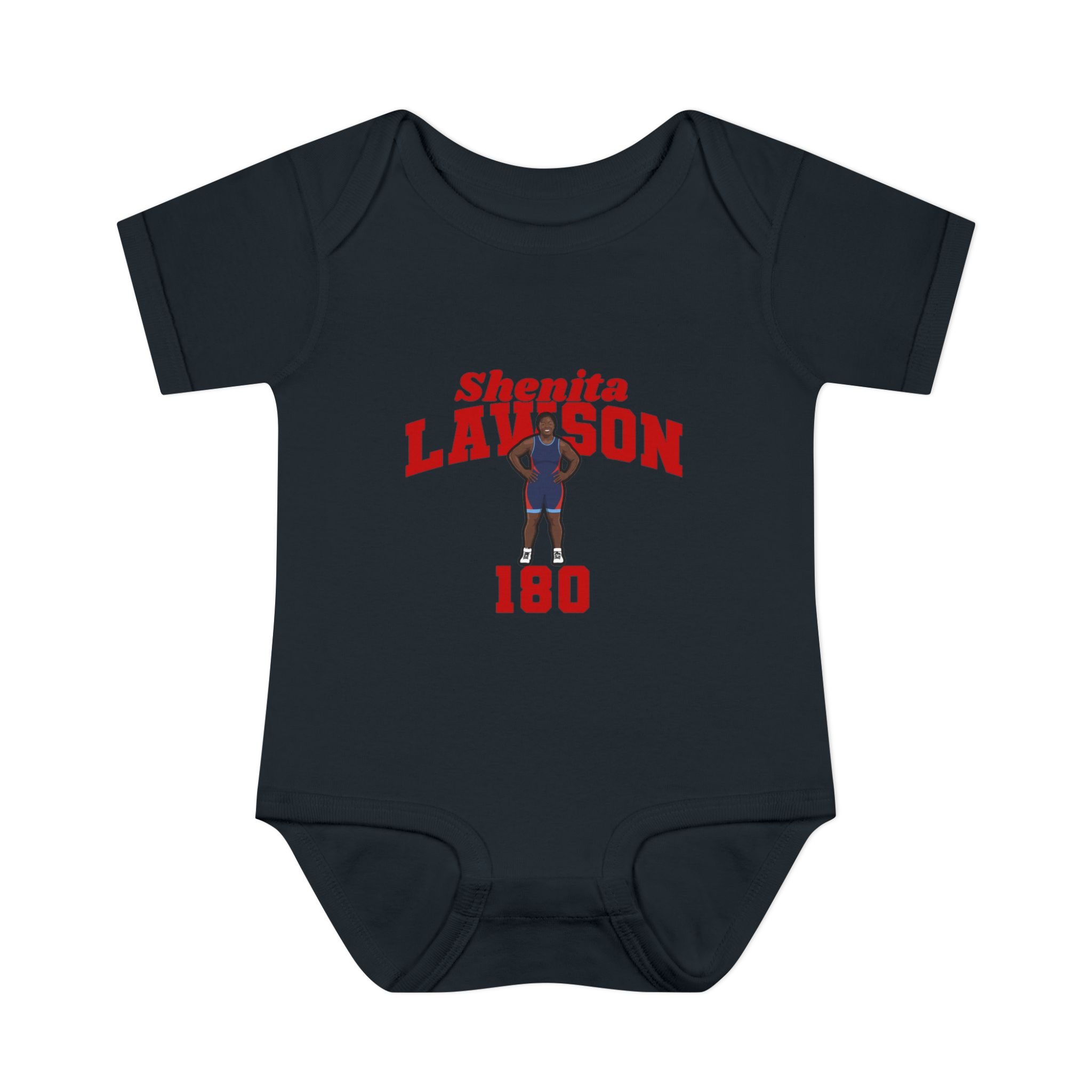 Baby Onesie — character_signature_arch in Black