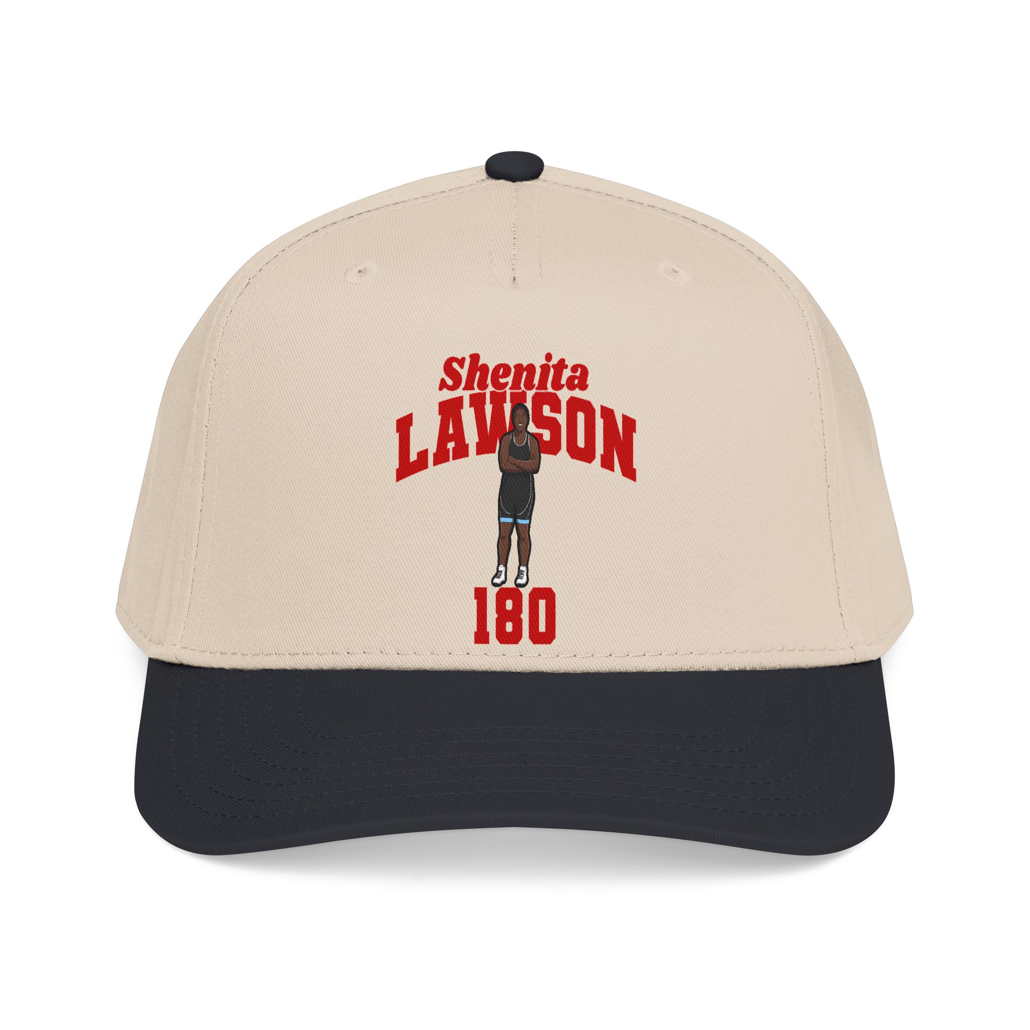 Baseball Cap — character_signature_arch in Black / Natural