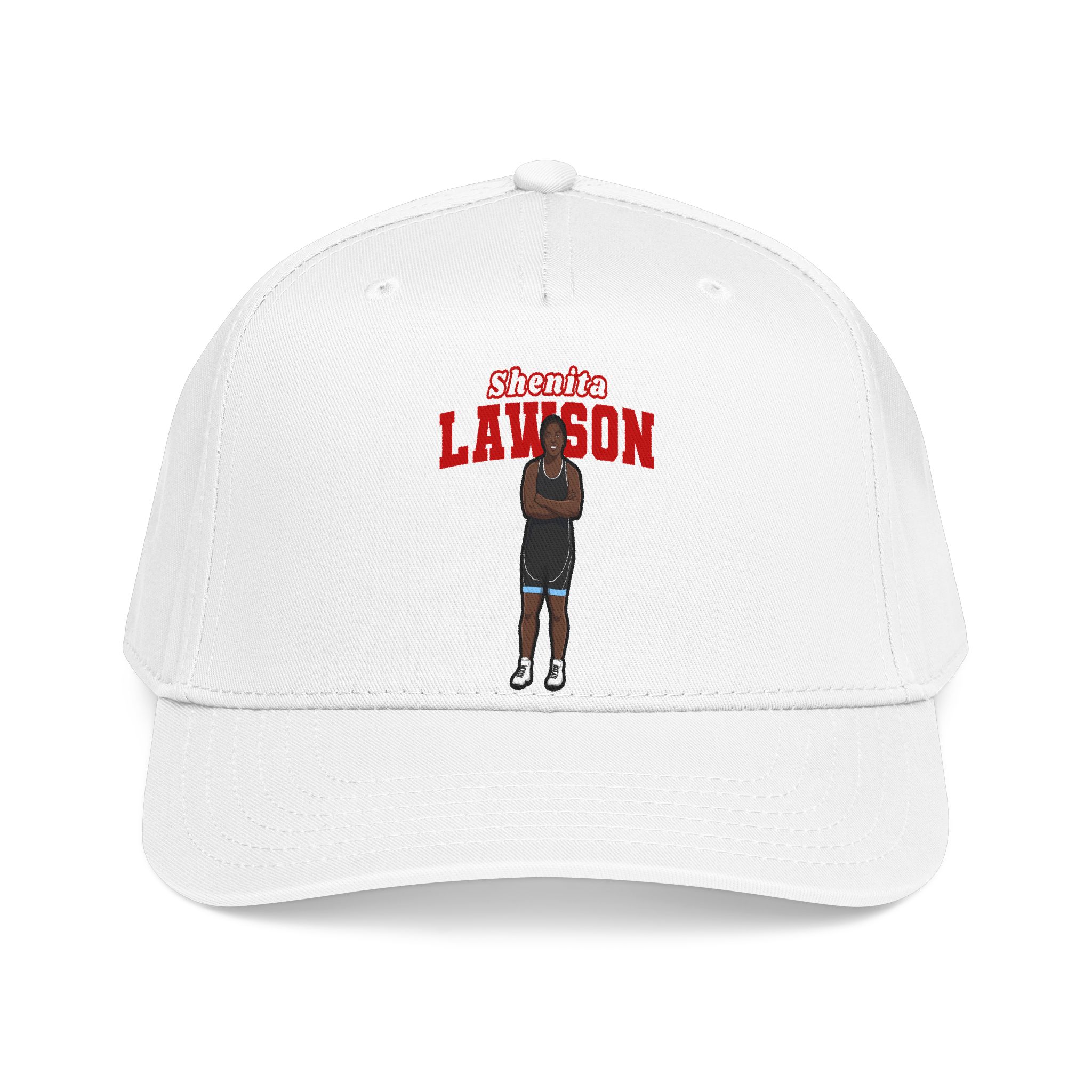 Baseball Cap — character_name_arch in White