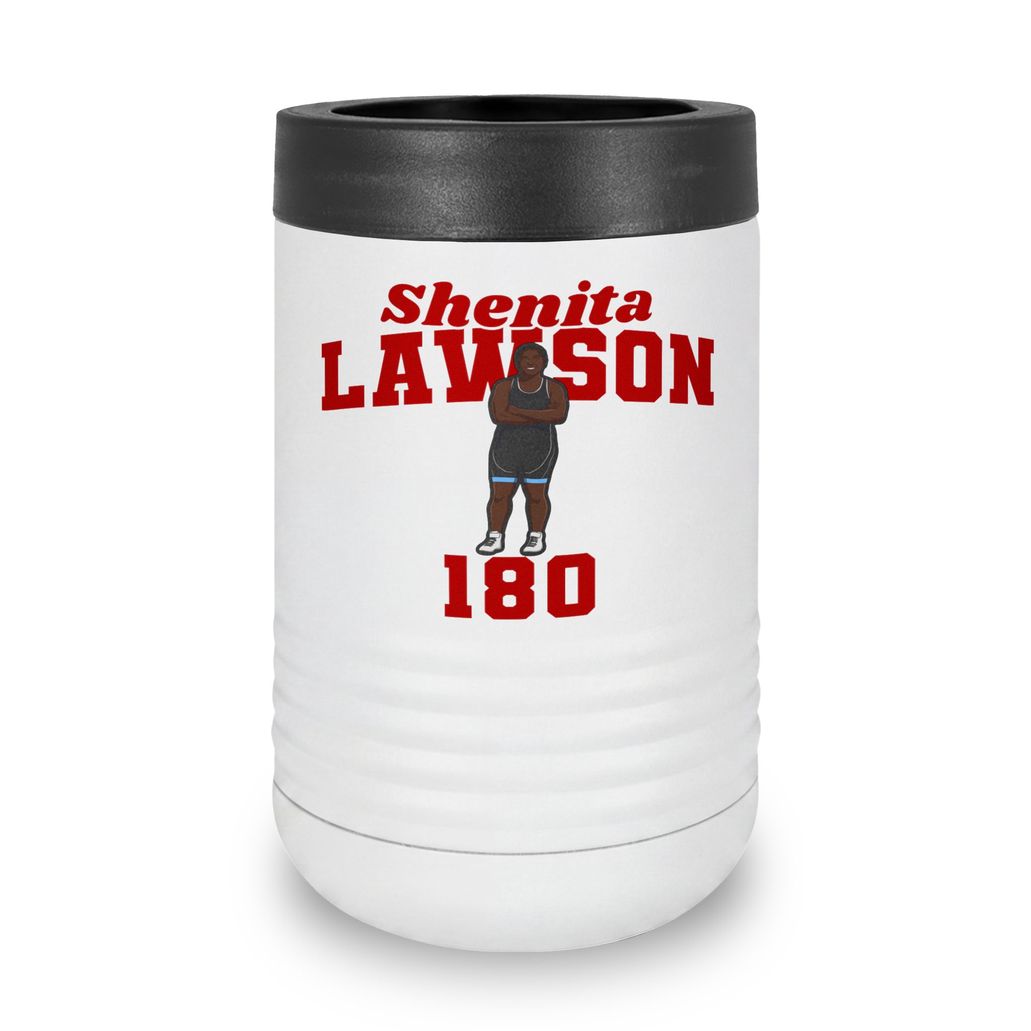 Stainless Can Cooler — character_signature_arch in White