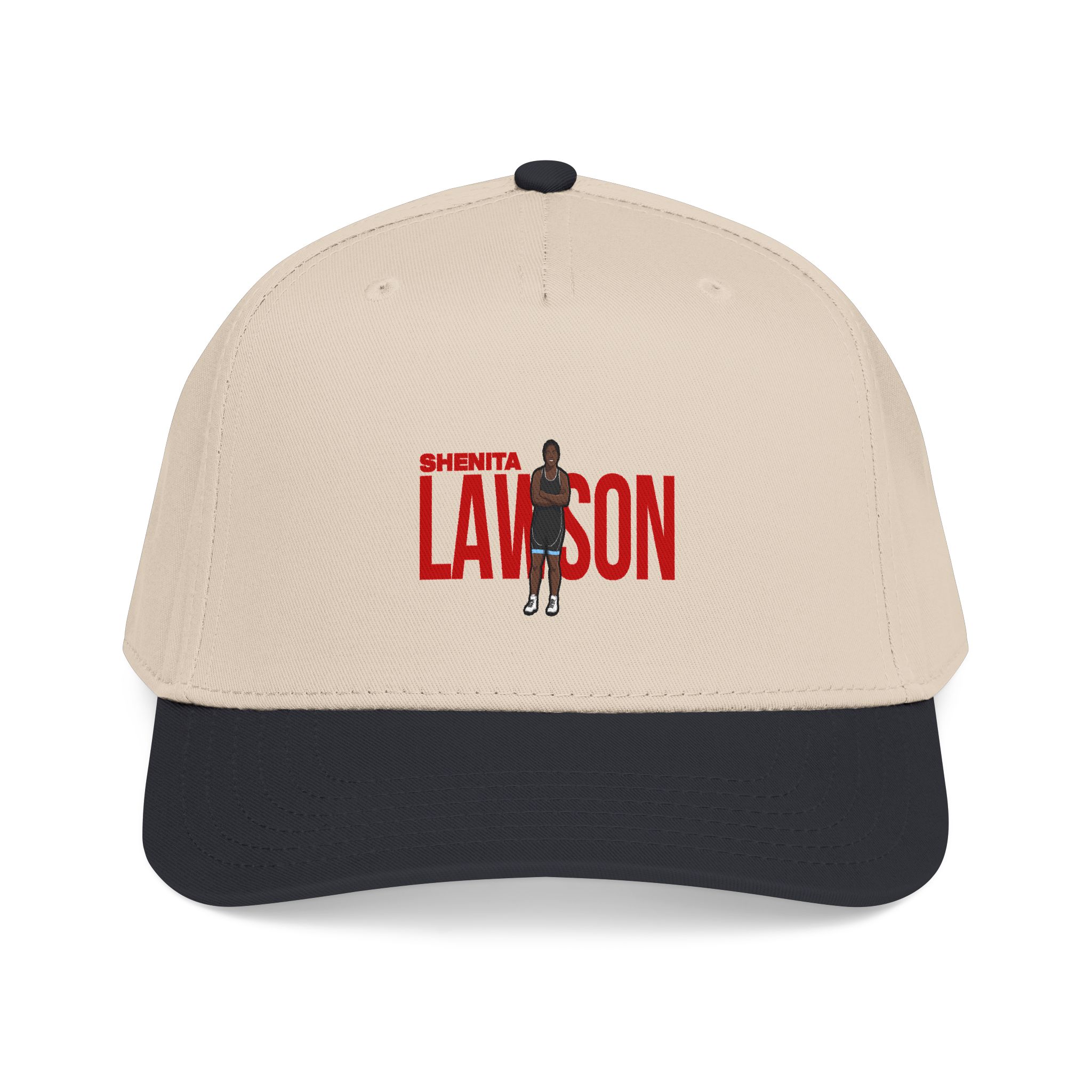 Baseball Cap — character_player_name in Black / Natural