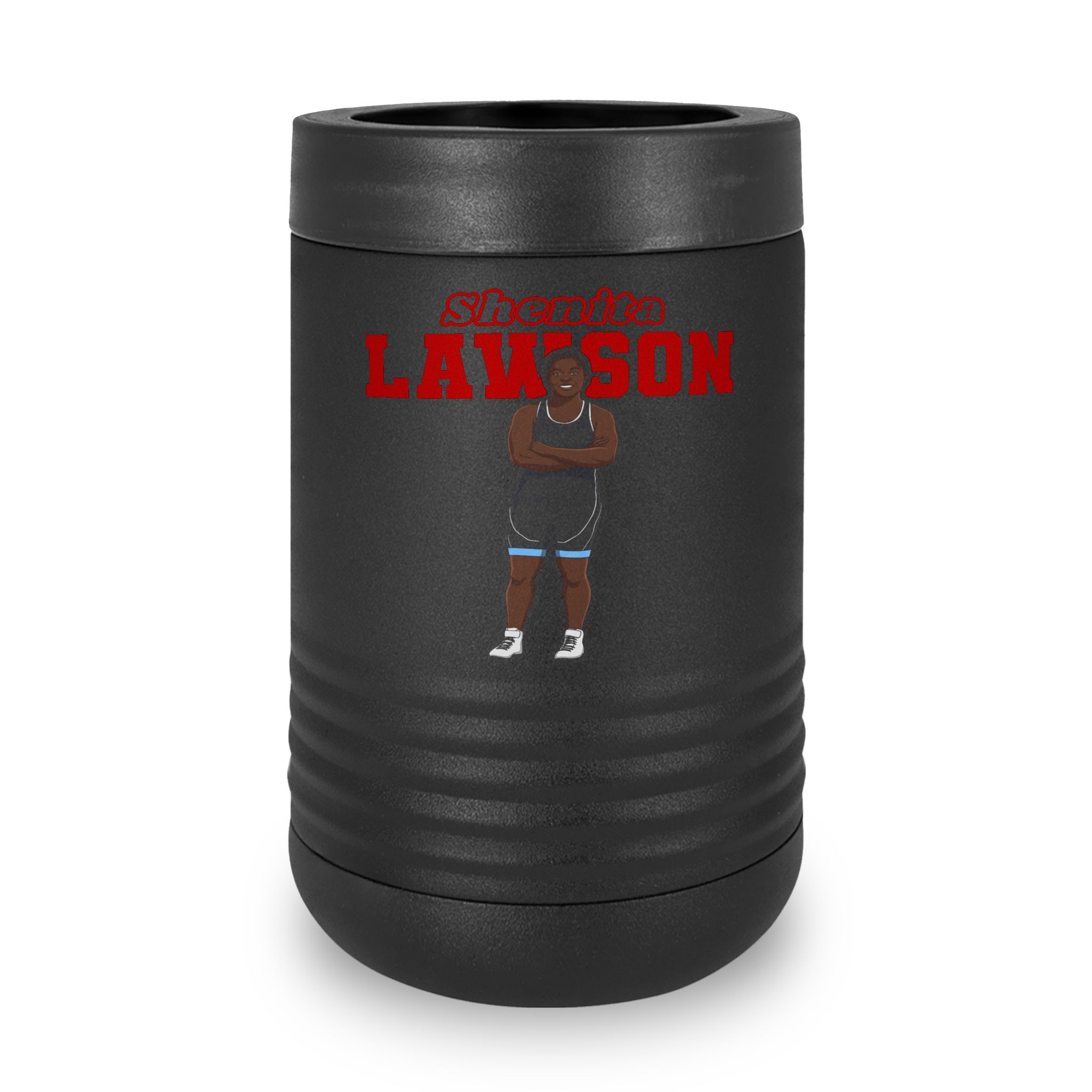 Stainless Can Cooler — character_name_arch in Black