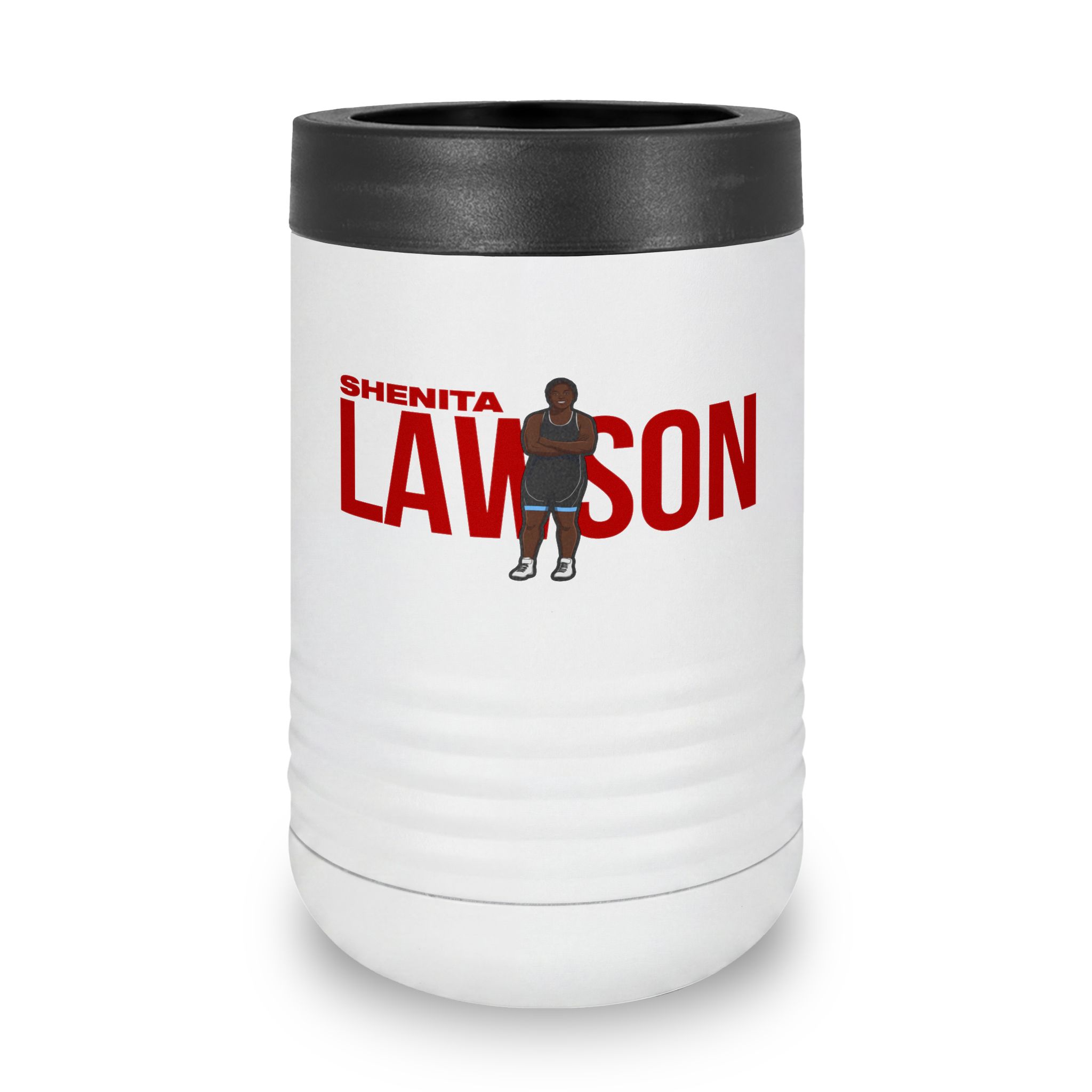 Stainless Can Cooler — character_player_name in White
