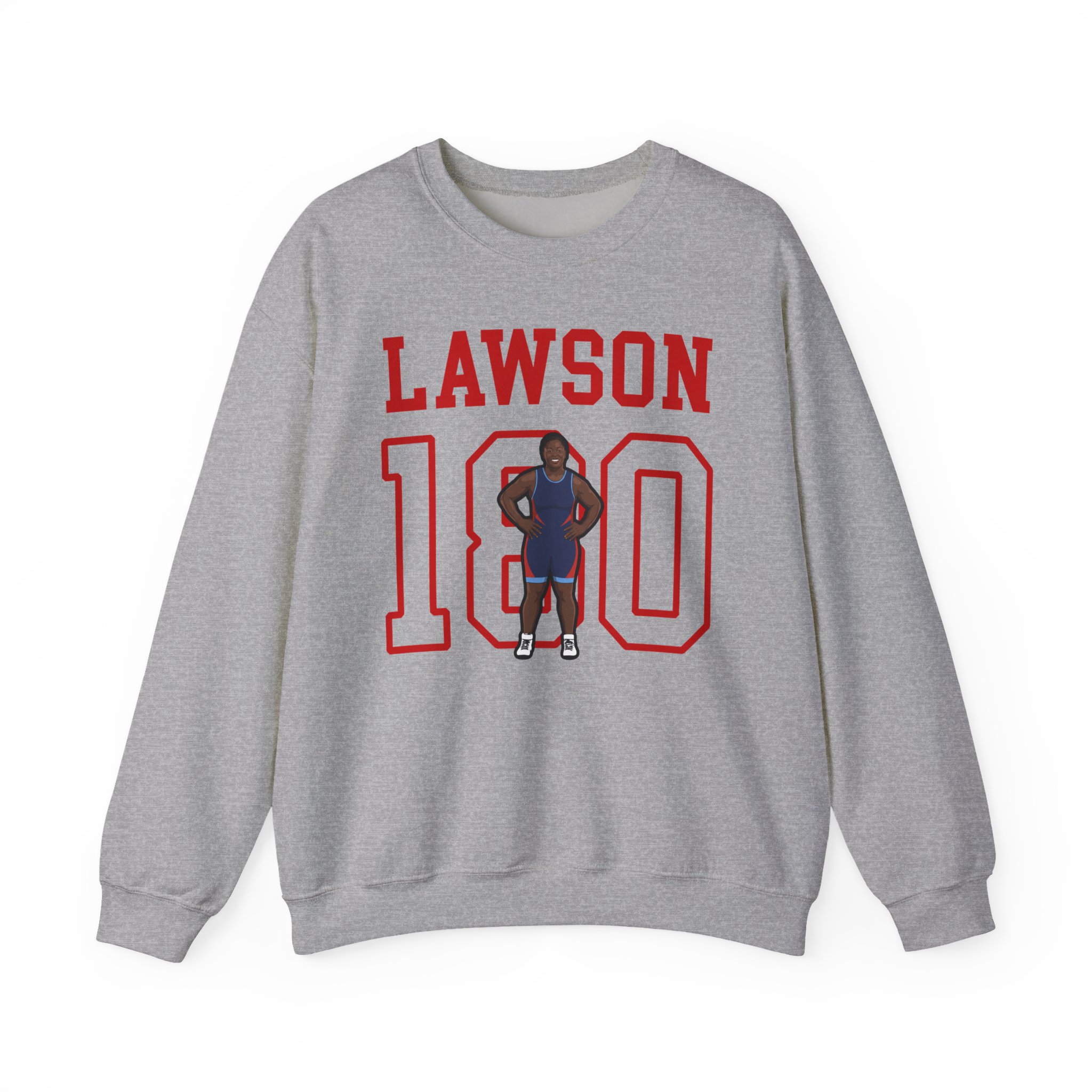 Crewneck Sweatshirt — character_shirsey in Grey