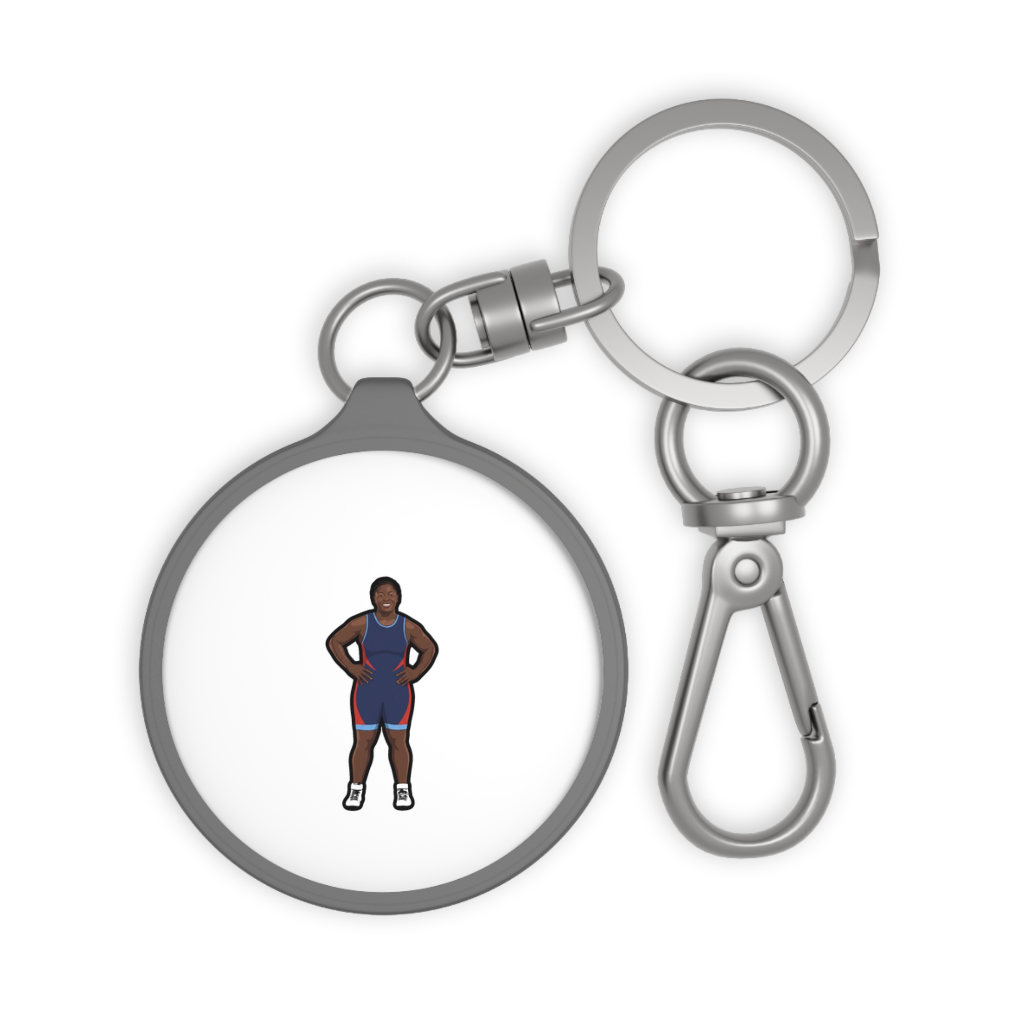Keychain — character_name_arch in Grey