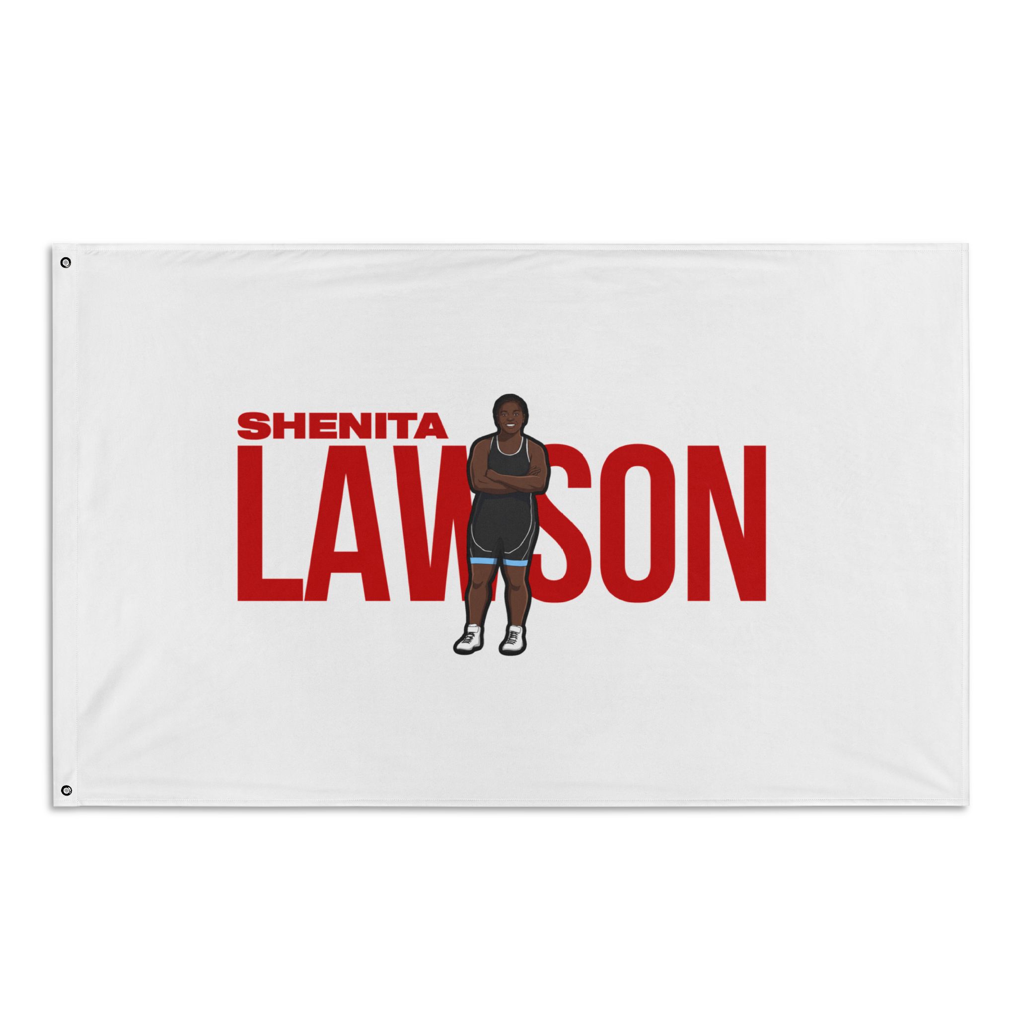 Flag (35 × 56 in) — character_player_name in Classic