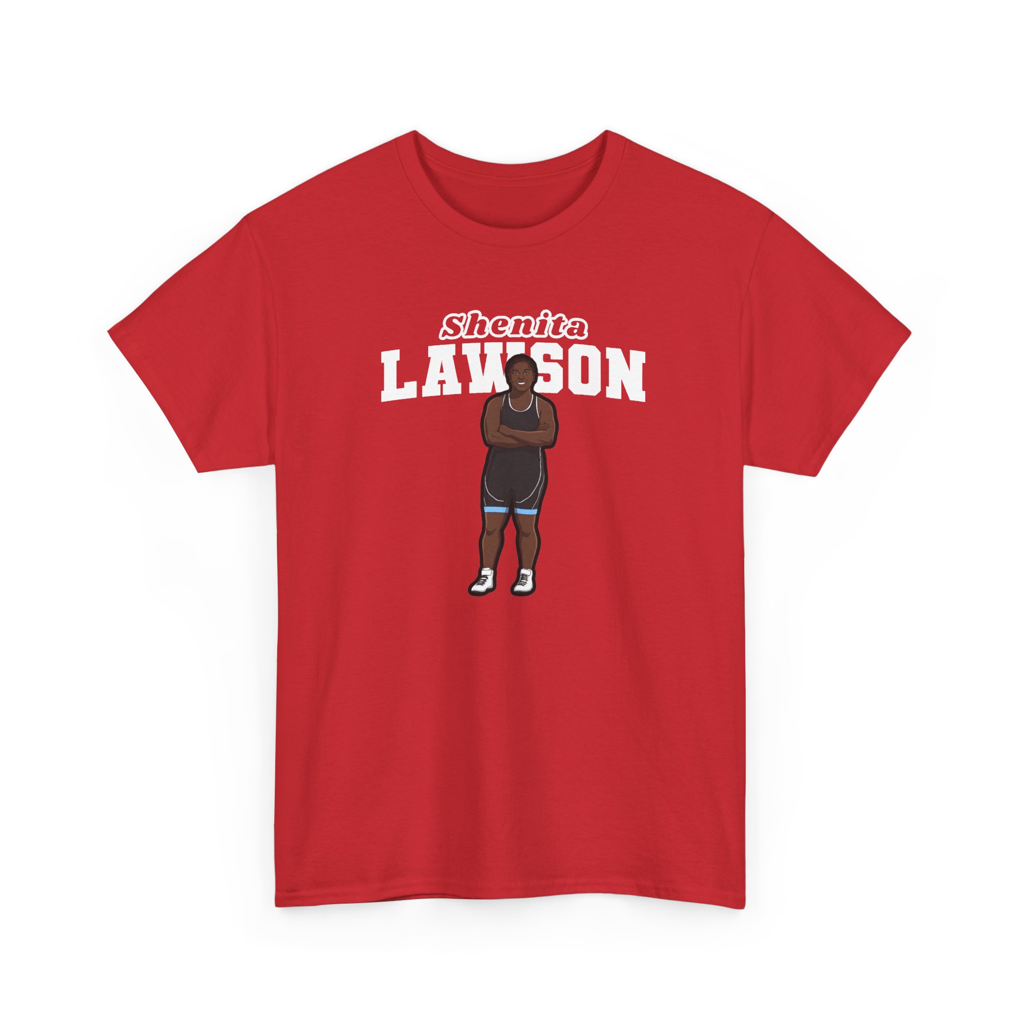 Tee — character_name_arch in Red