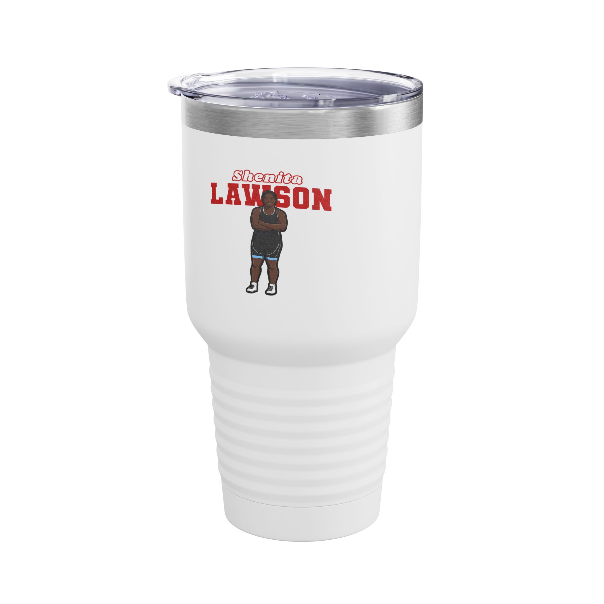 30oz Tumbler — character_name_arch in White