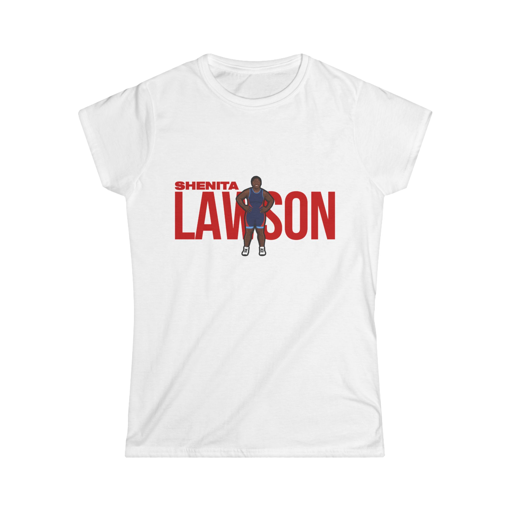 Women's Softstyle Tee — character_player_name in White