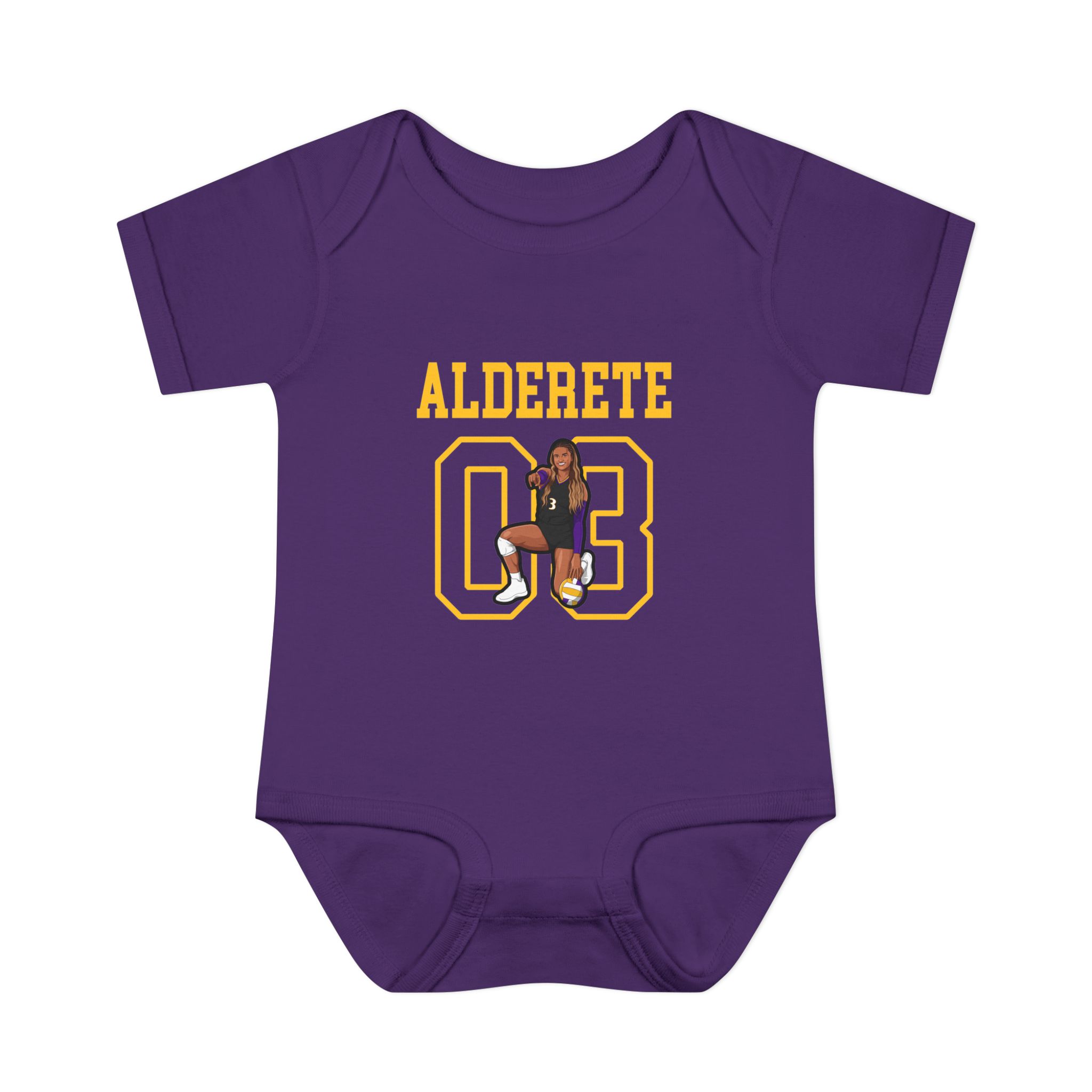 Baby Onesie — character_shirsey in Purple