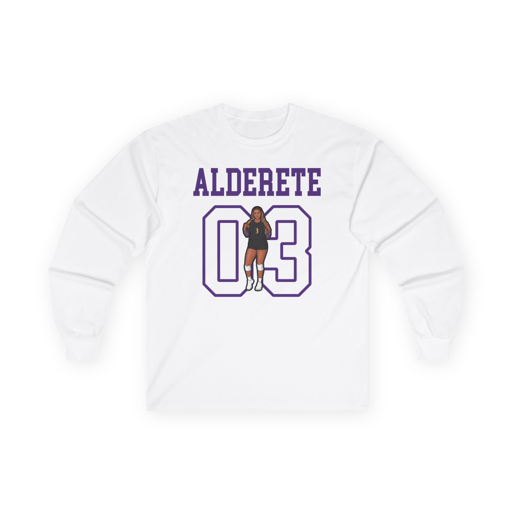 Long Sleeve Tee — character_shirsey in White