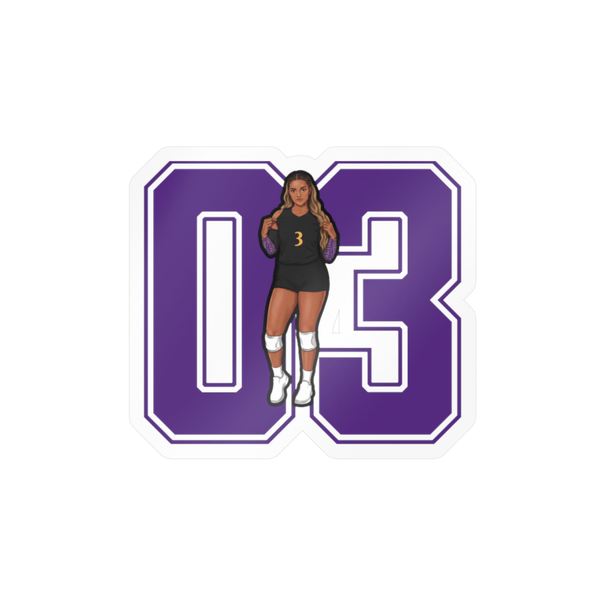 Vinyl Sticker — character_number in Classic