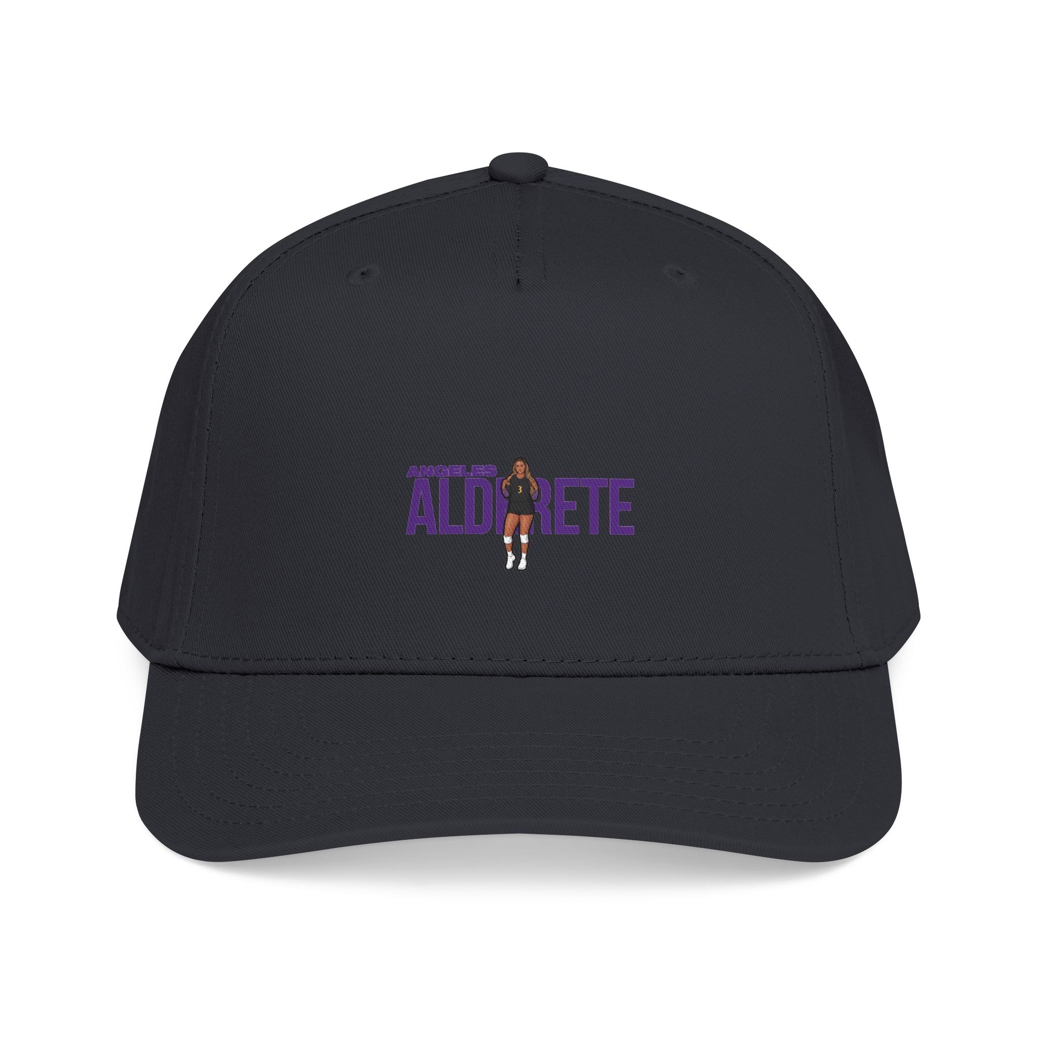 Baseball Cap — character_player_name in Black