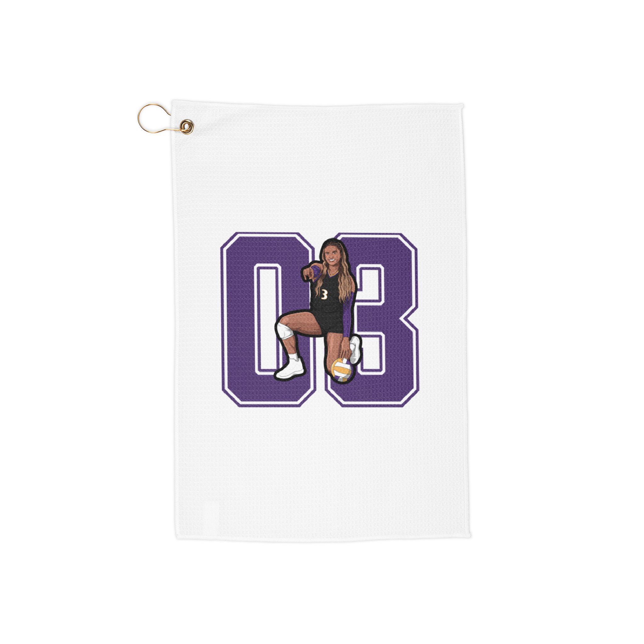 Golf Towel — character_number in Classic