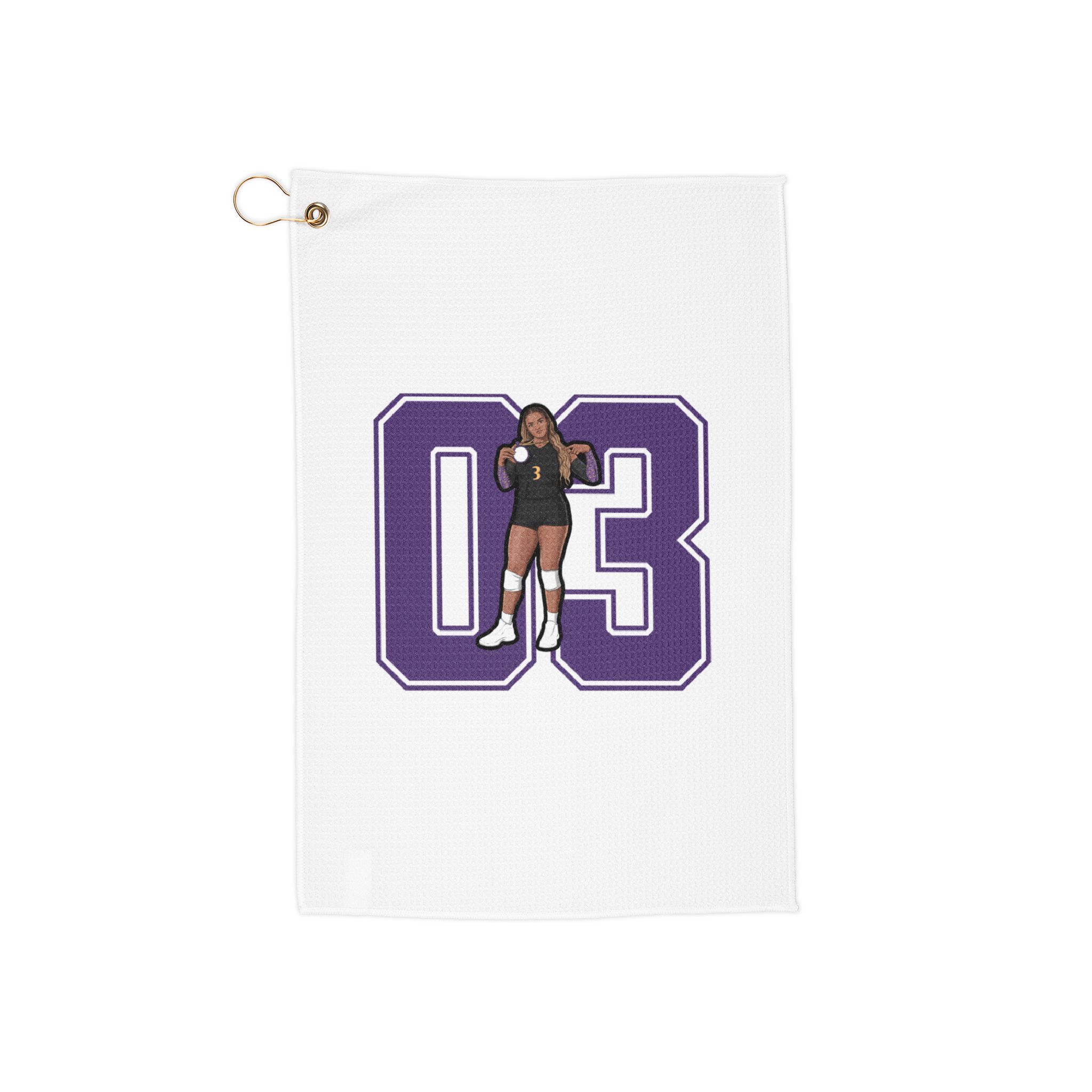 Golf Towel — character_number in Classic