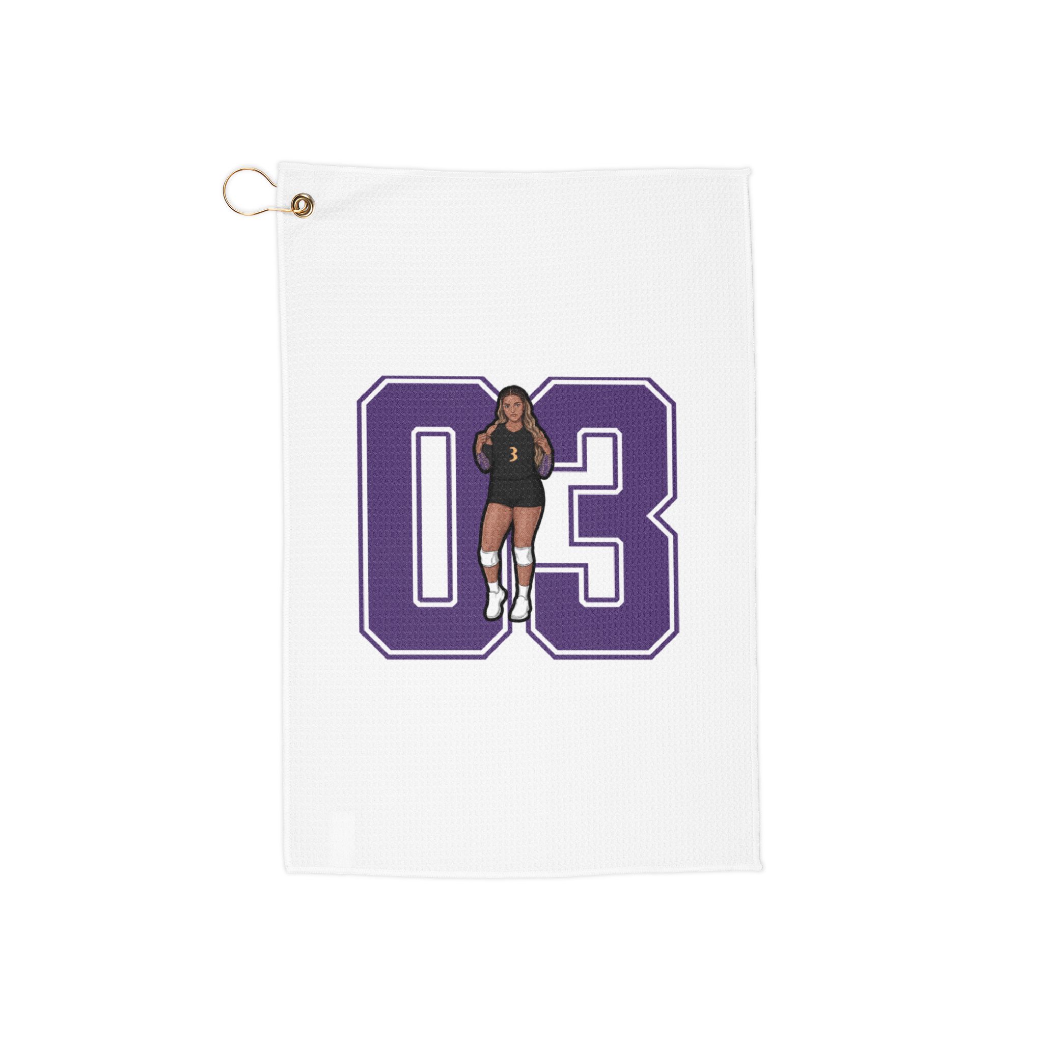Golf Towel — character_number in Classic