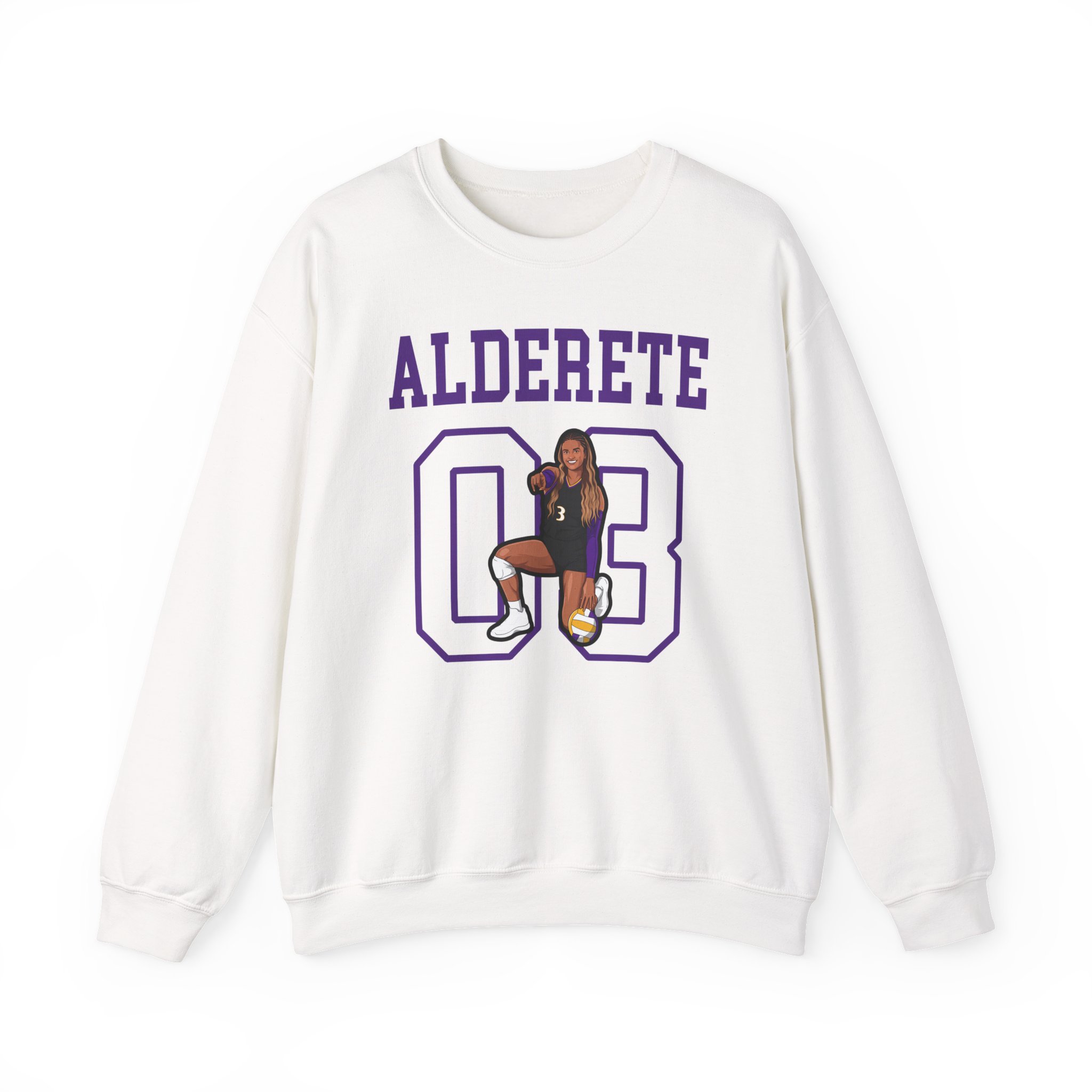 Crewneck Sweatshirt — character_shirsey in White