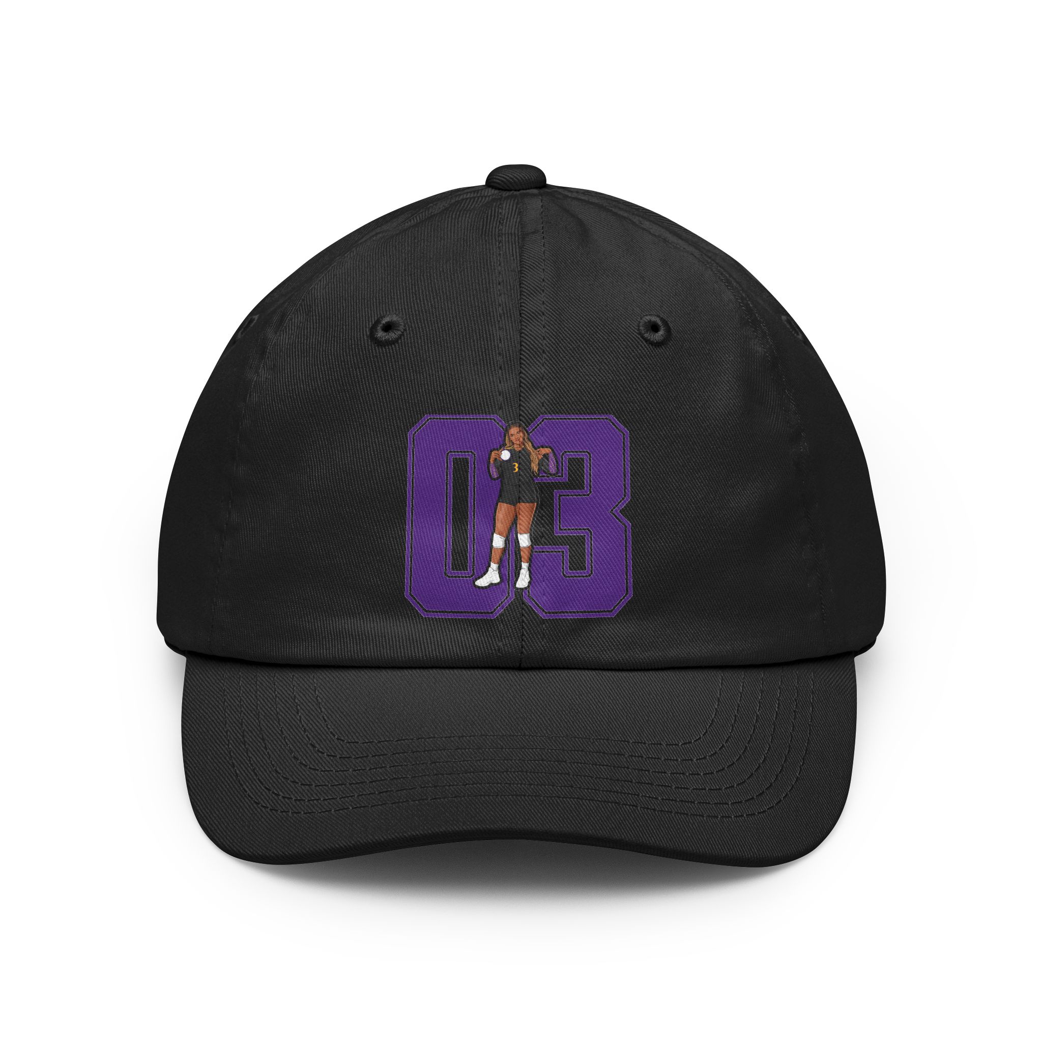 Classic Cap — character_number in Black