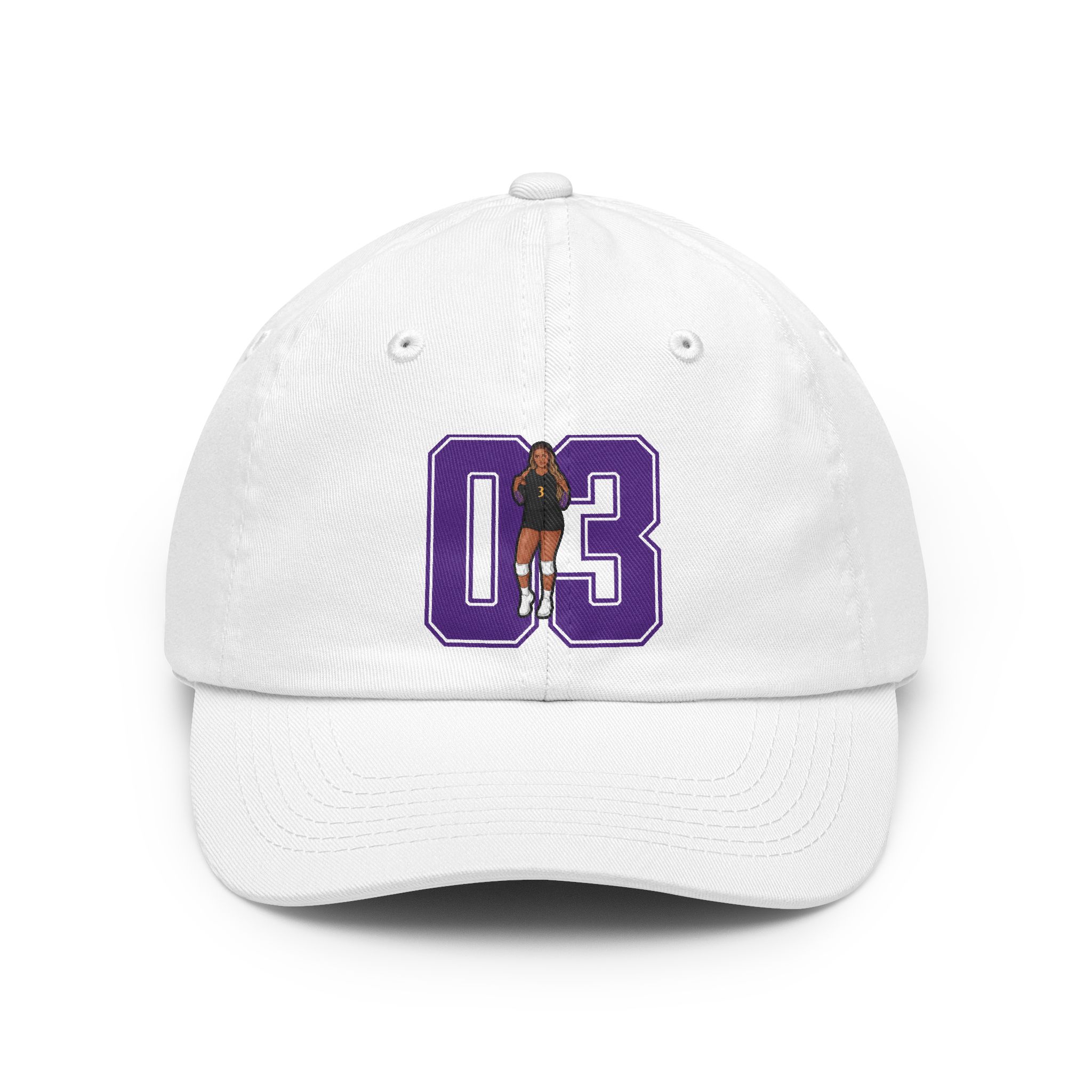 Classic Cap — character_number in White