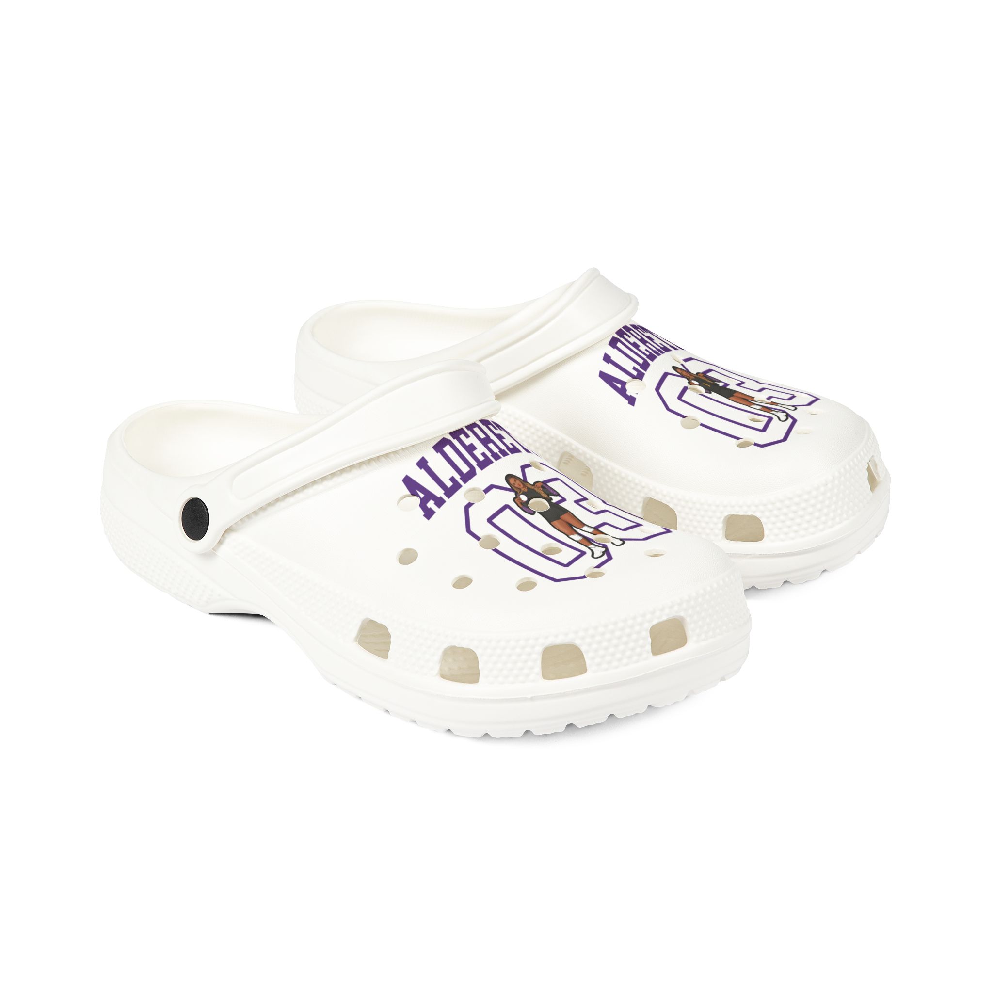 Rubber Clogs — character_shirsey in White