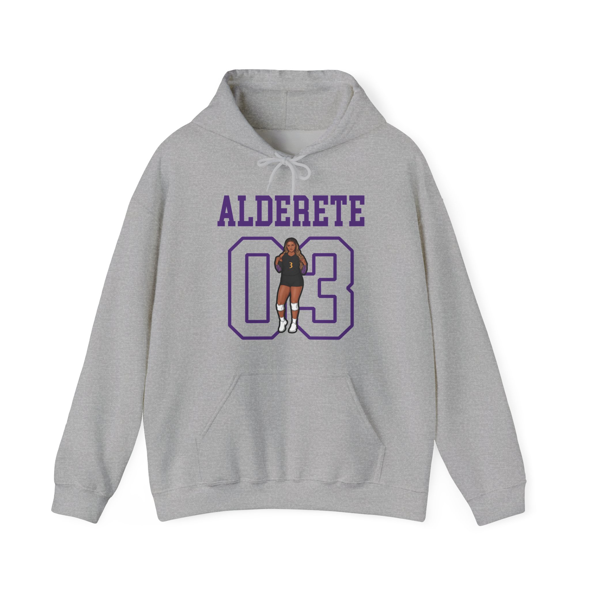 Hoodie — character_shirsey in Grey