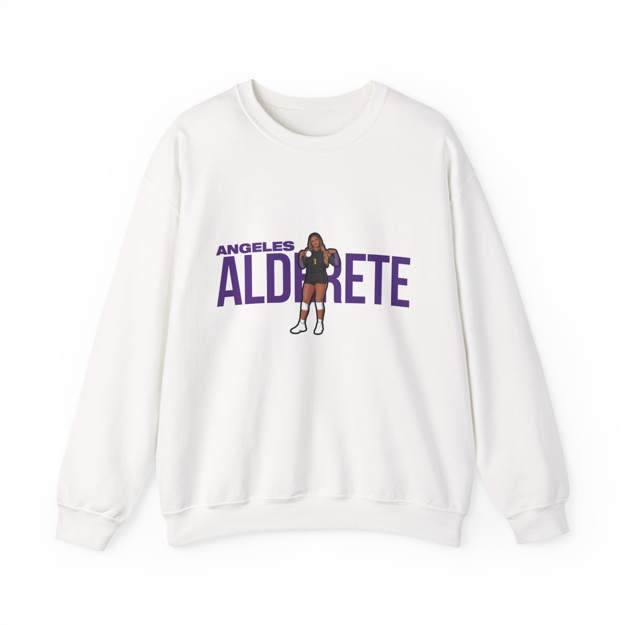 Crewneck Sweatshirt — character_player_name in White
