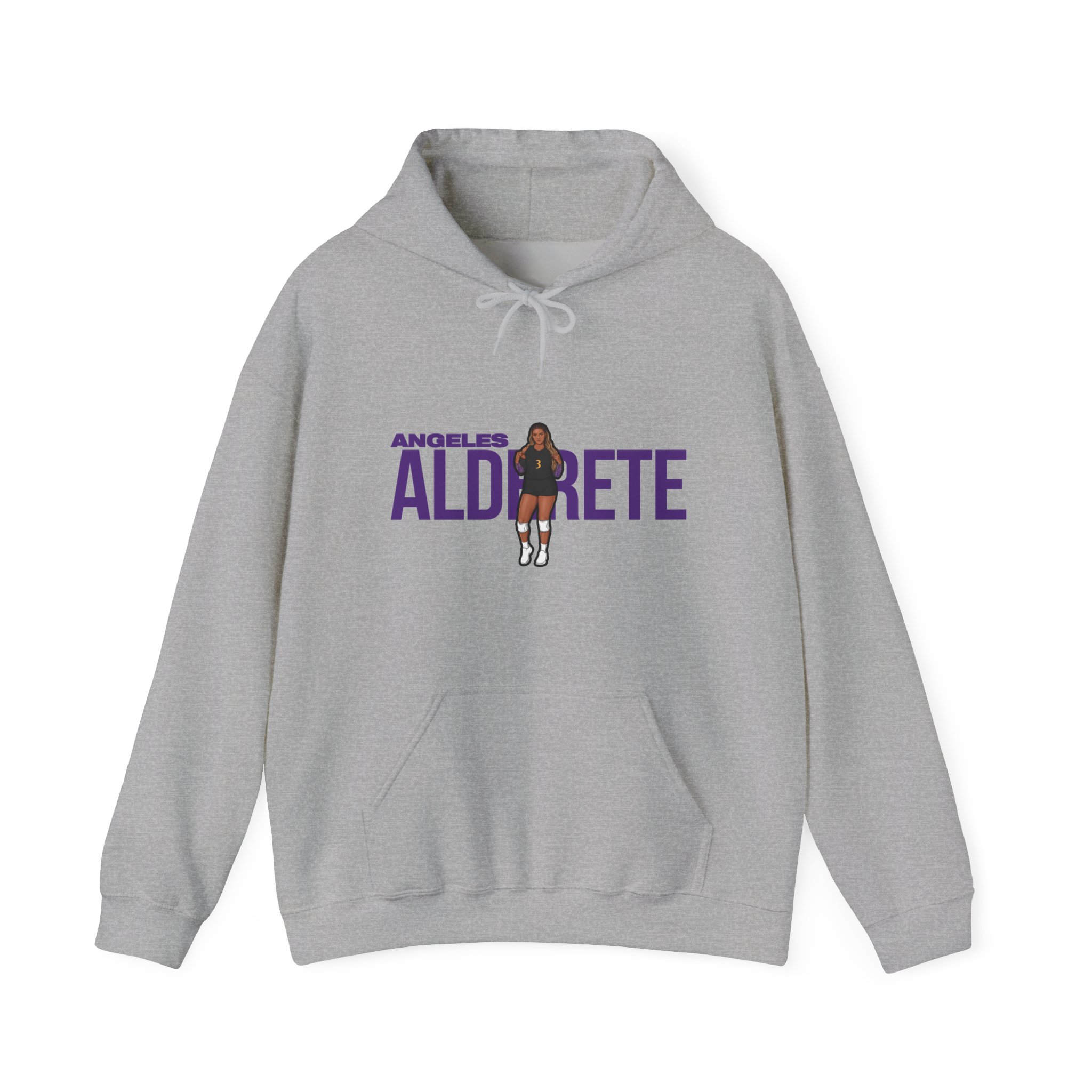Hoodie — character_player_name in Grey