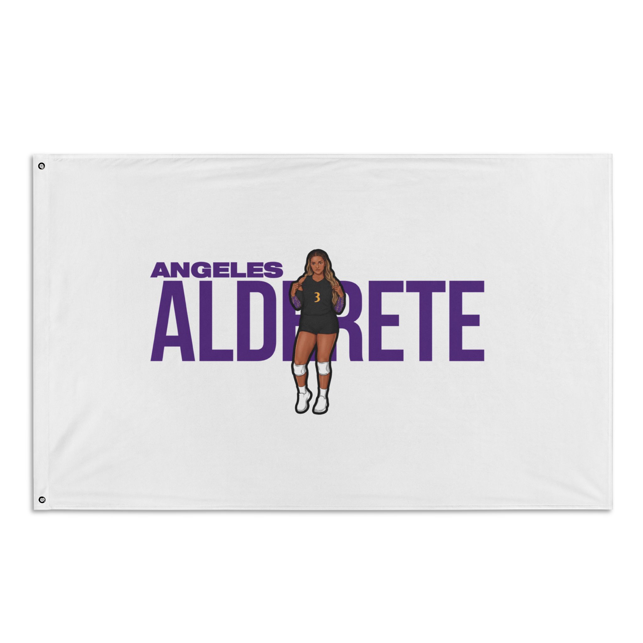 Flag (35 × 56 in) — character_player_name in Classic
