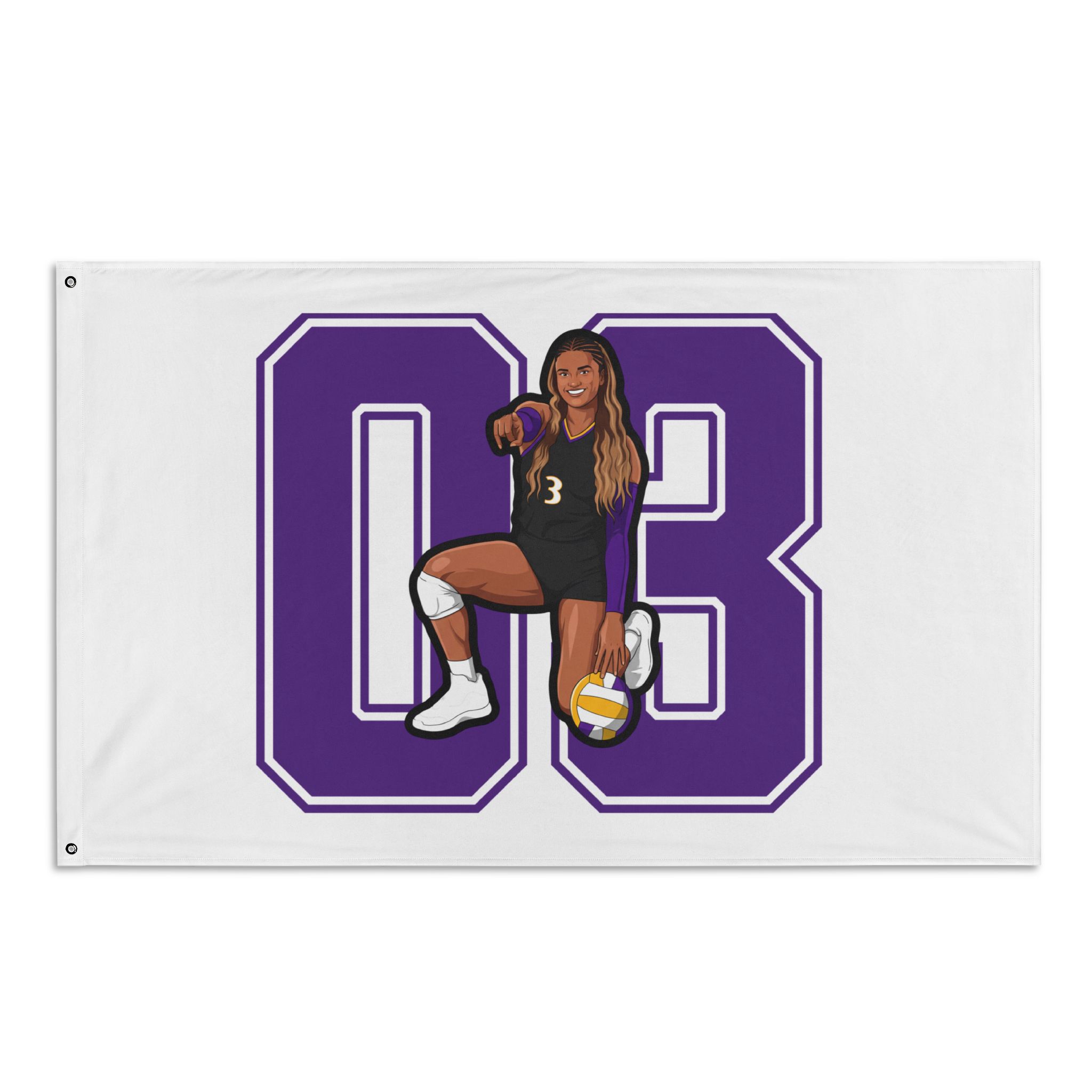 Flag (35 × 56 in) — character_number in Classic