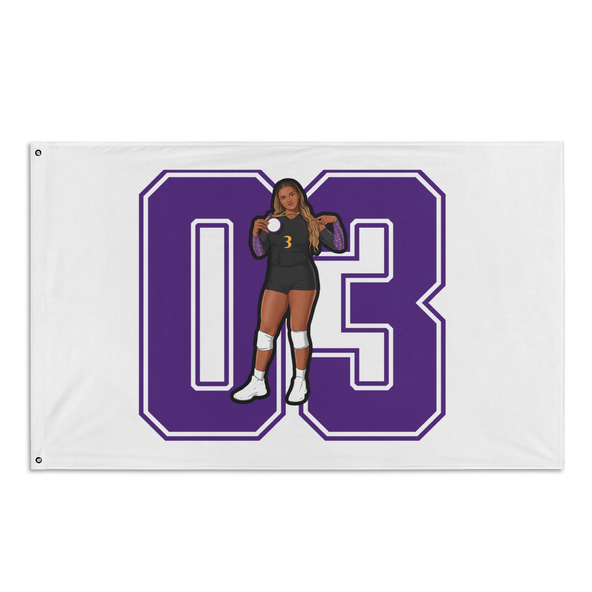 Flag (35 × 56 in) — character_number in Classic