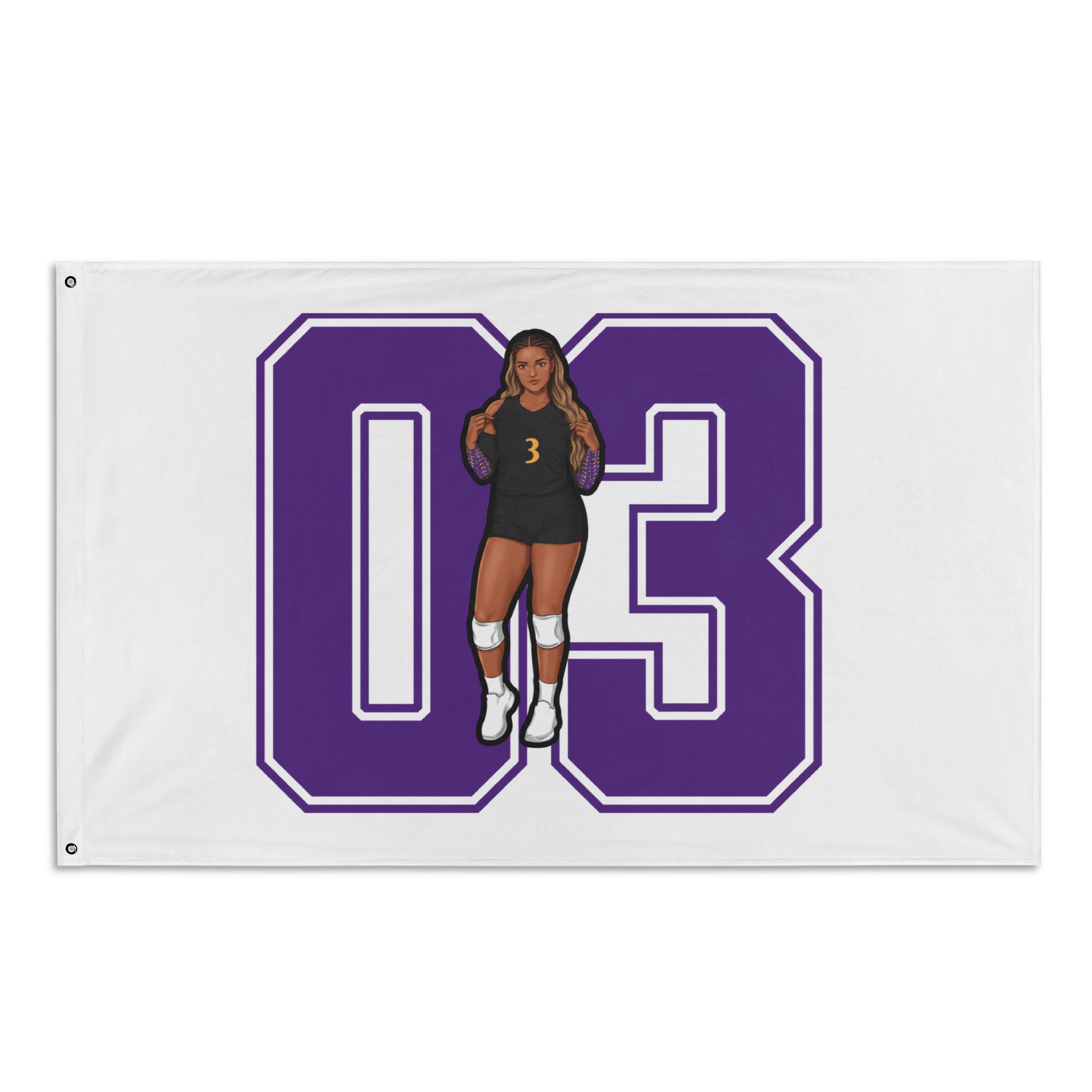Flag (35 × 56 in) — character_number in Classic