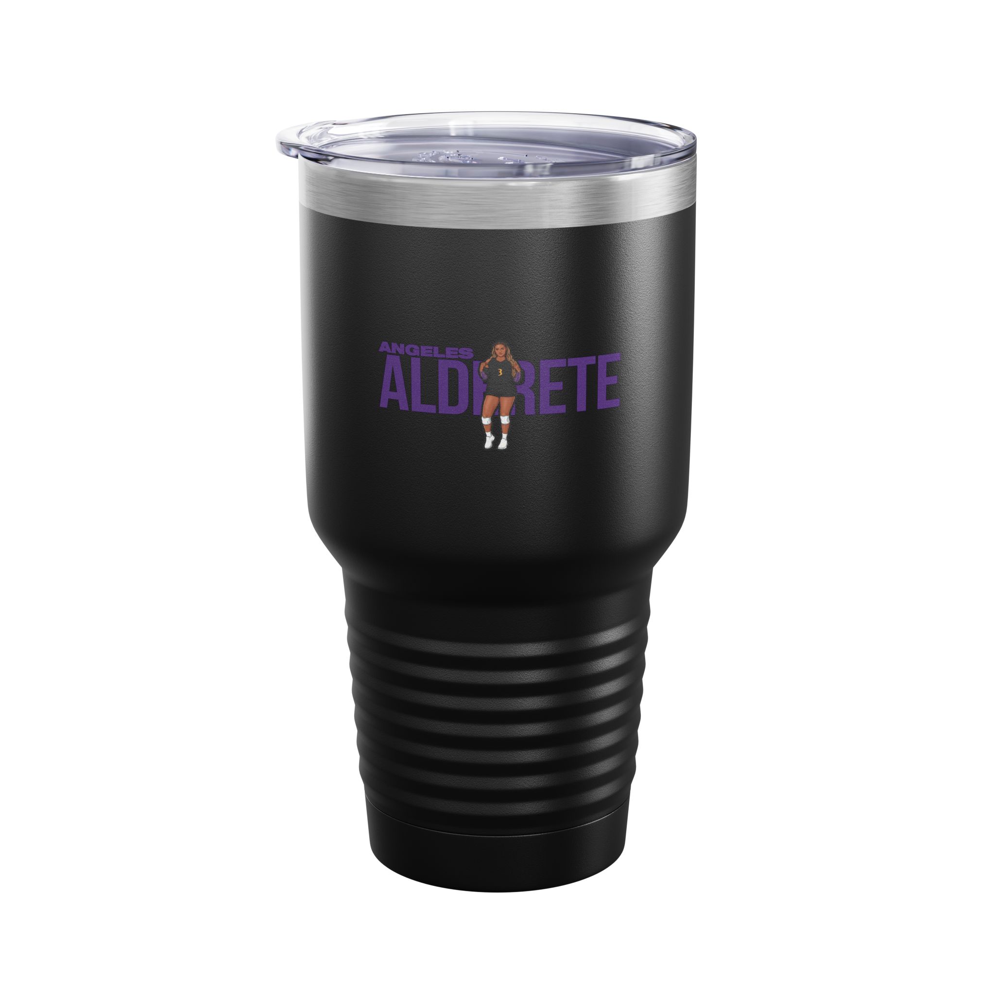 30oz Tumbler — character_player_name in Black