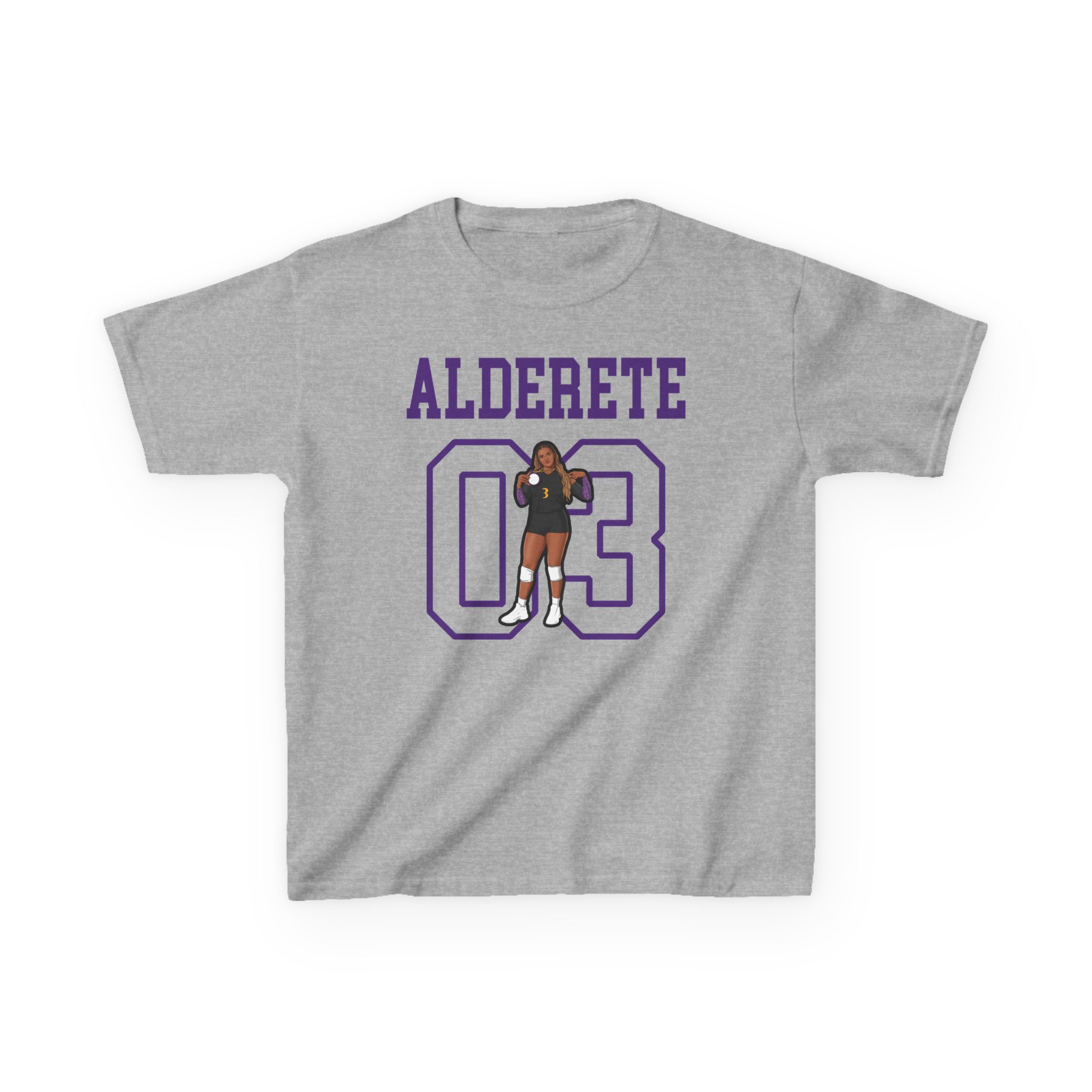Youth Tee — character_shirsey in Grey