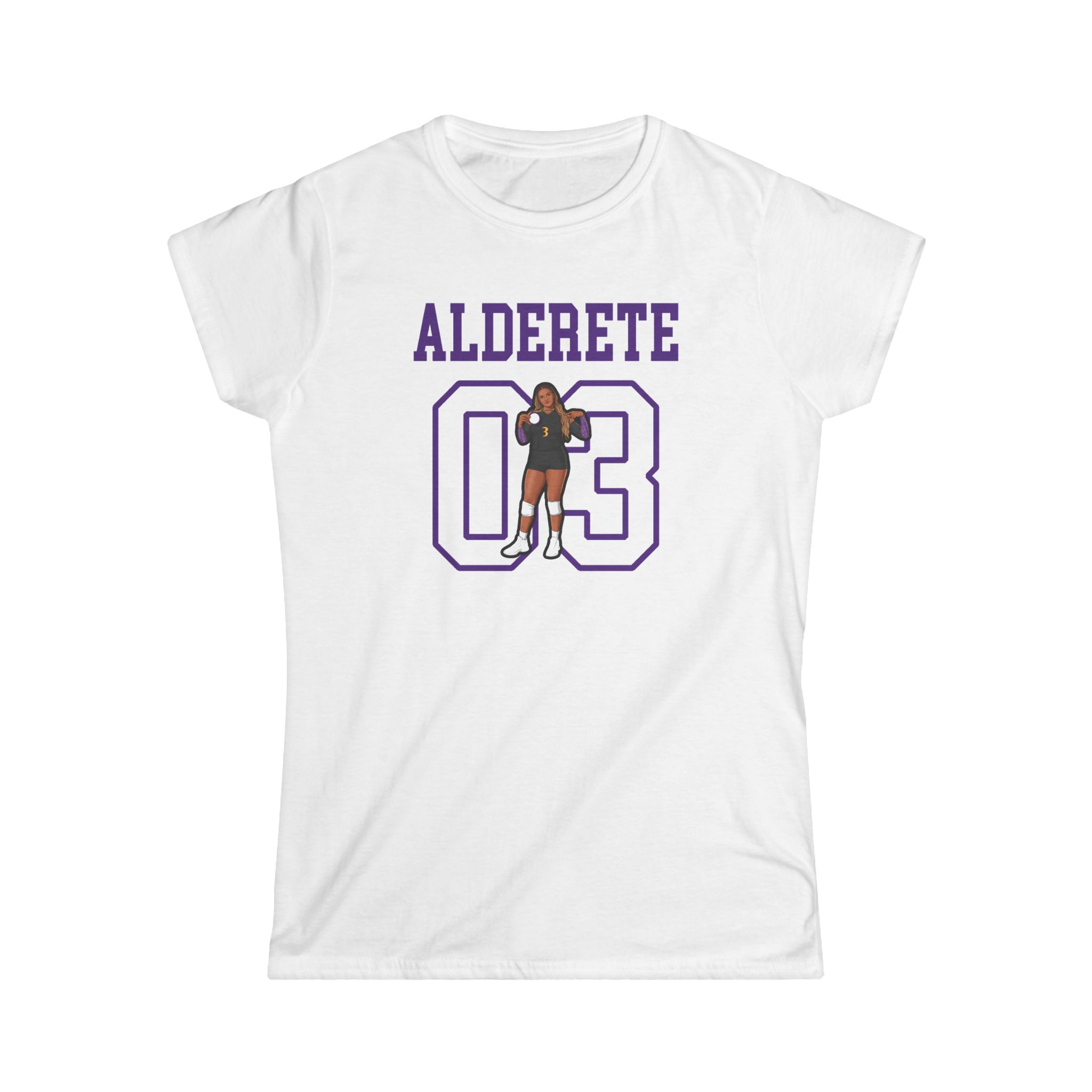 Women's Softstyle Tee — character_shirsey in White