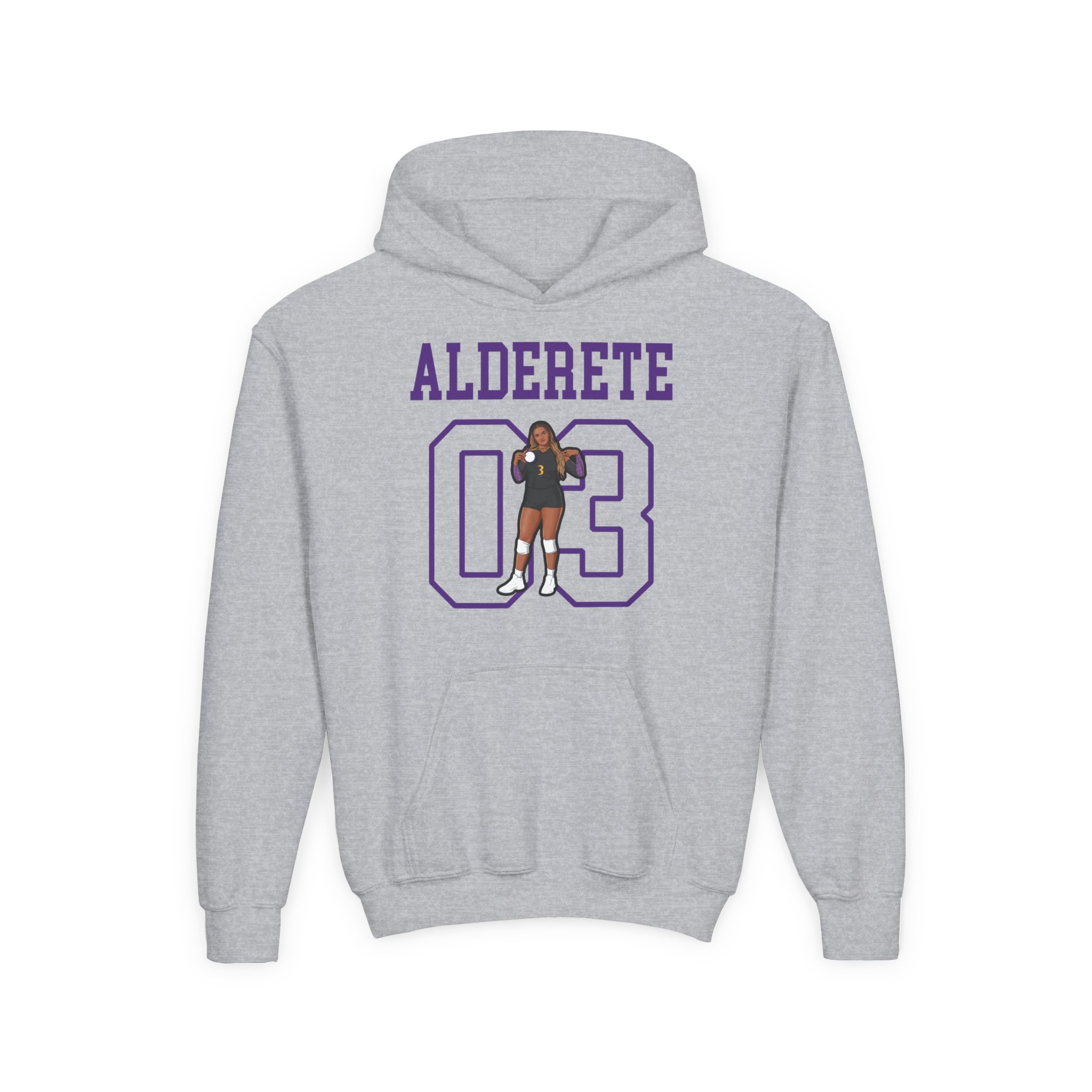 Youth Hoodie — character_shirsey in Grey