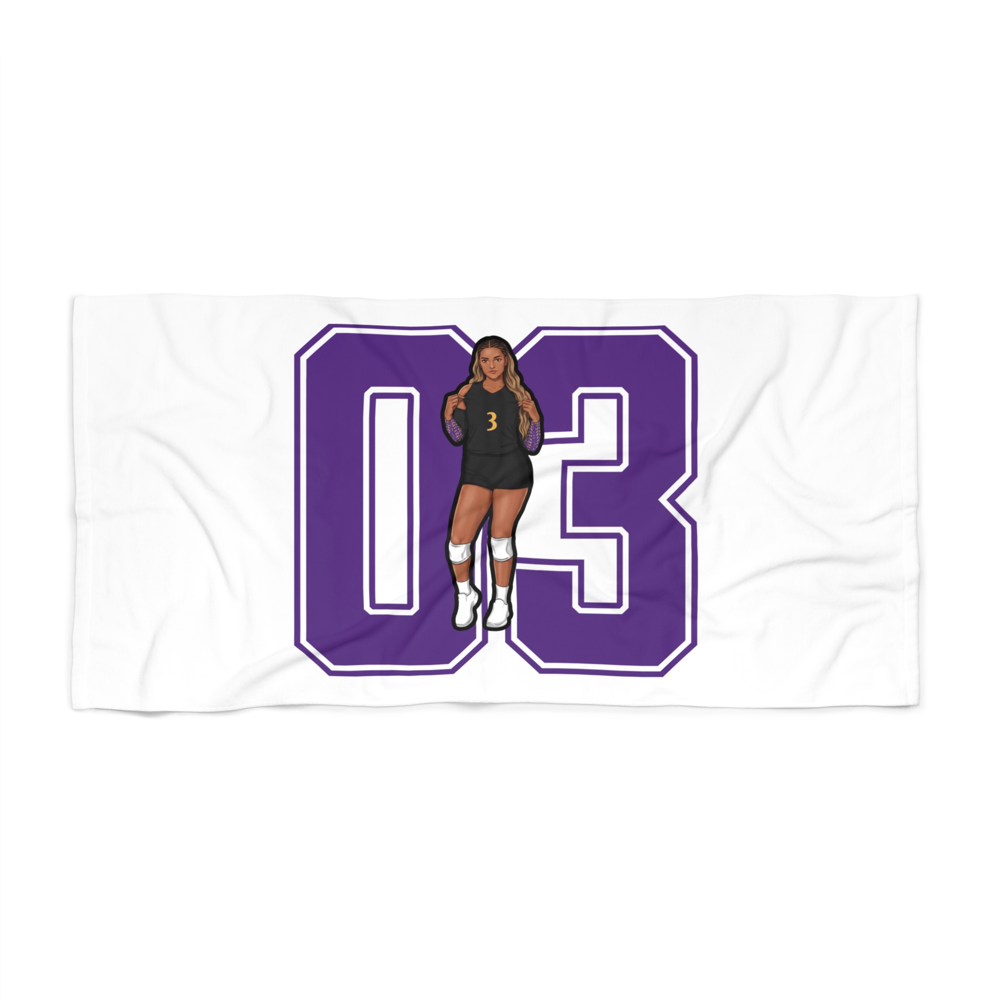 Beach Towel — character_number in Classic