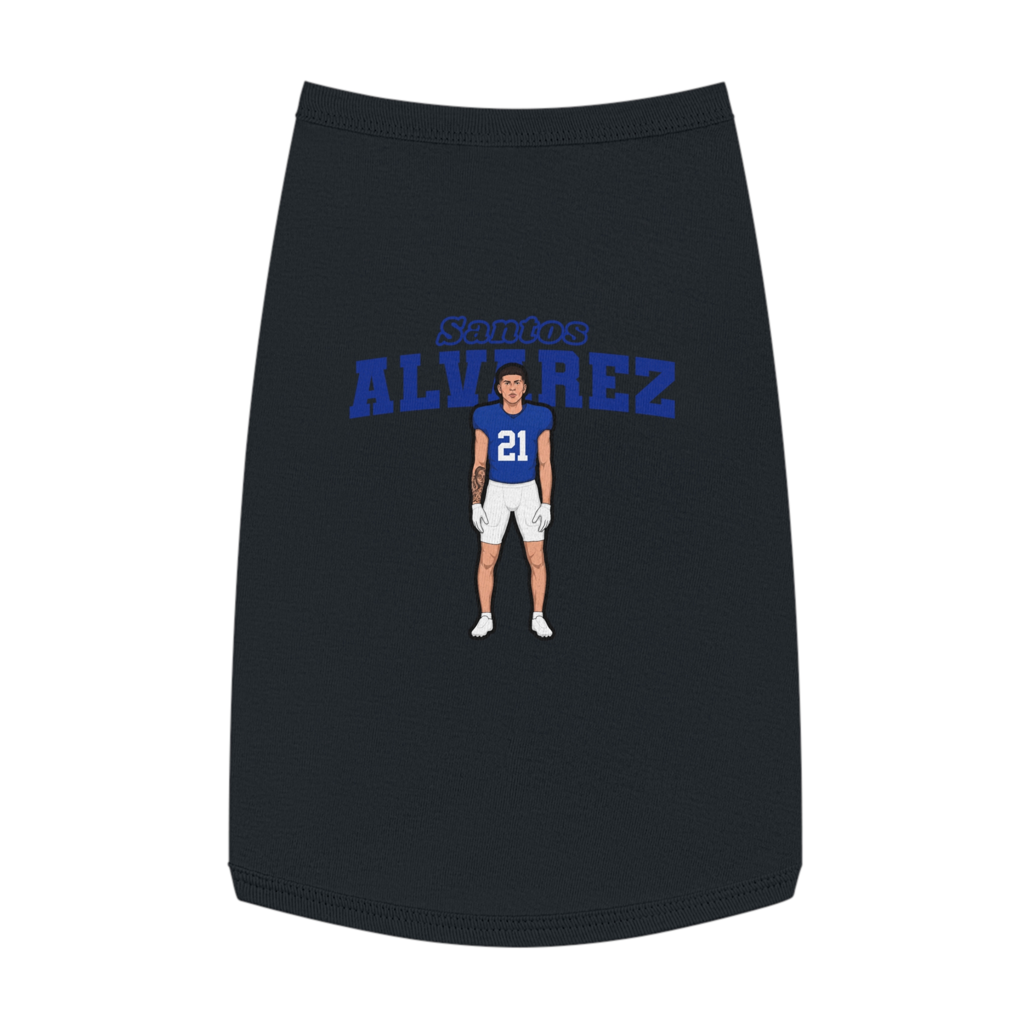 Pet Tank Top — character_name_arch in White