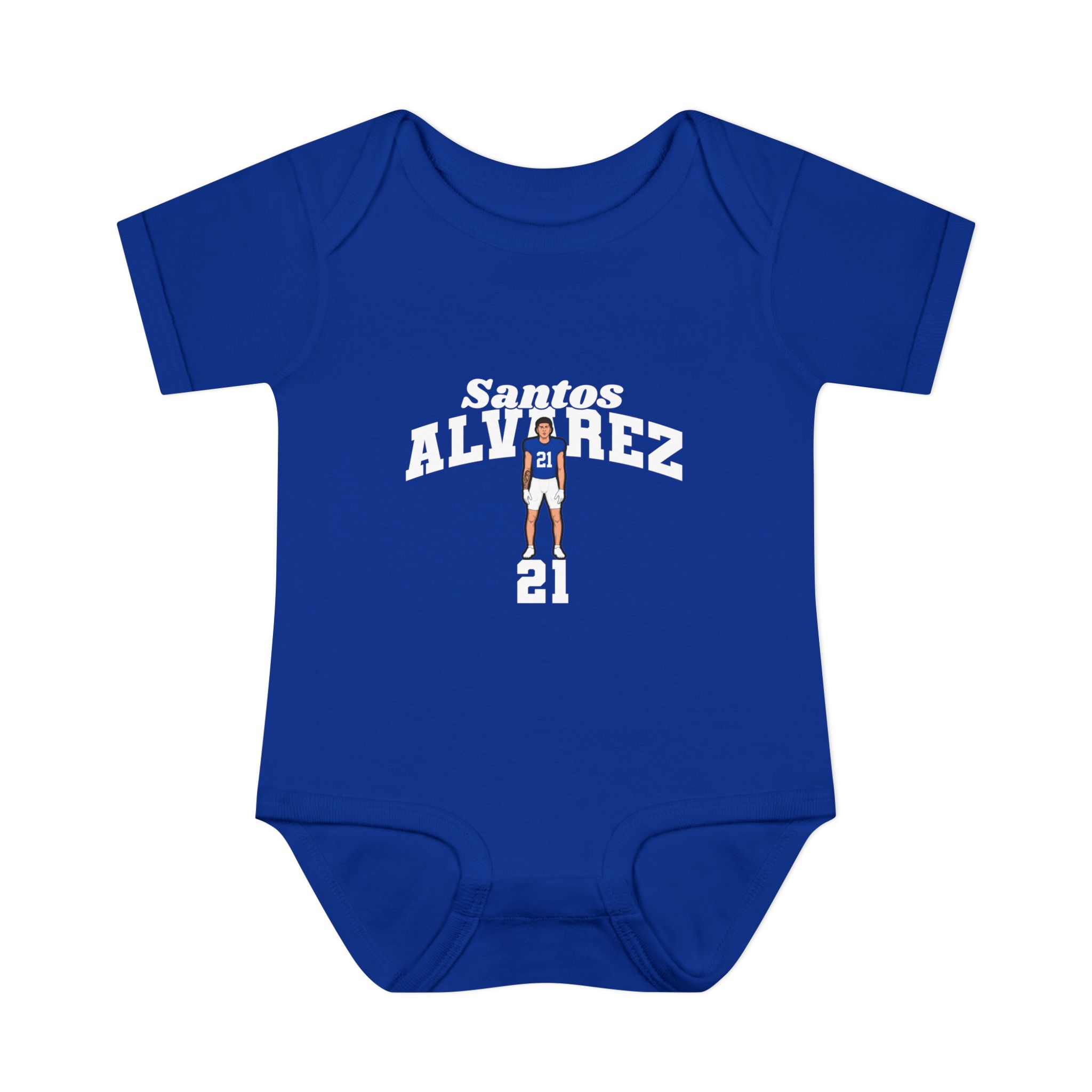 Baby Onesie — character_signature_arch in Royal
