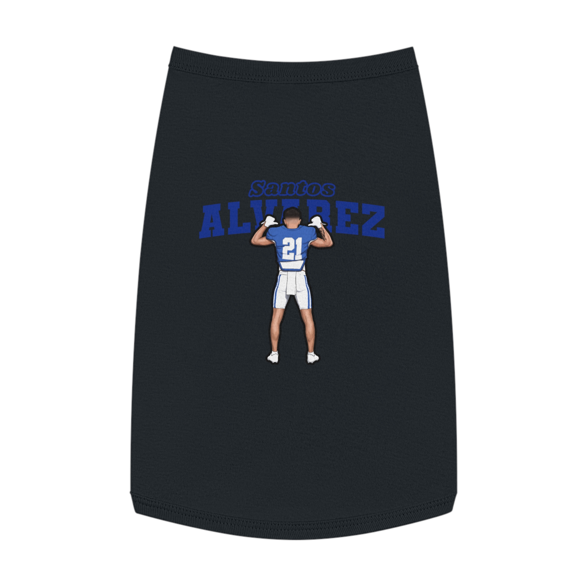 Pet Tank Top — character_name_arch in Black