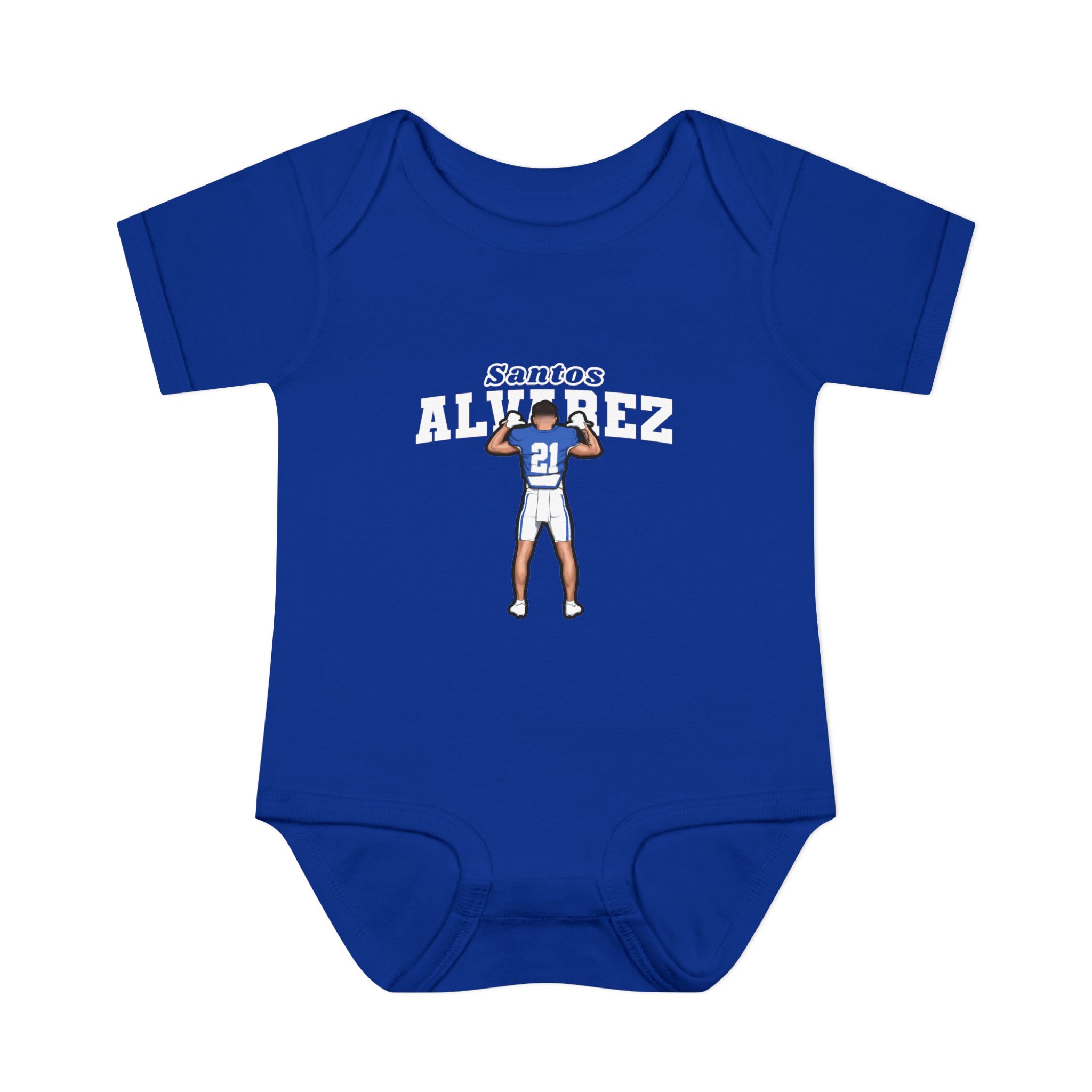 Baby Onesie — character_name_arch in Royal
