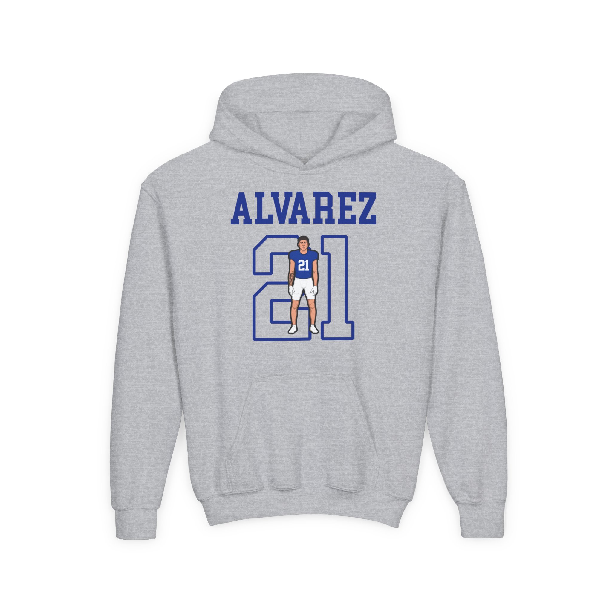 Youth Hoodie — character_shirsey in Grey