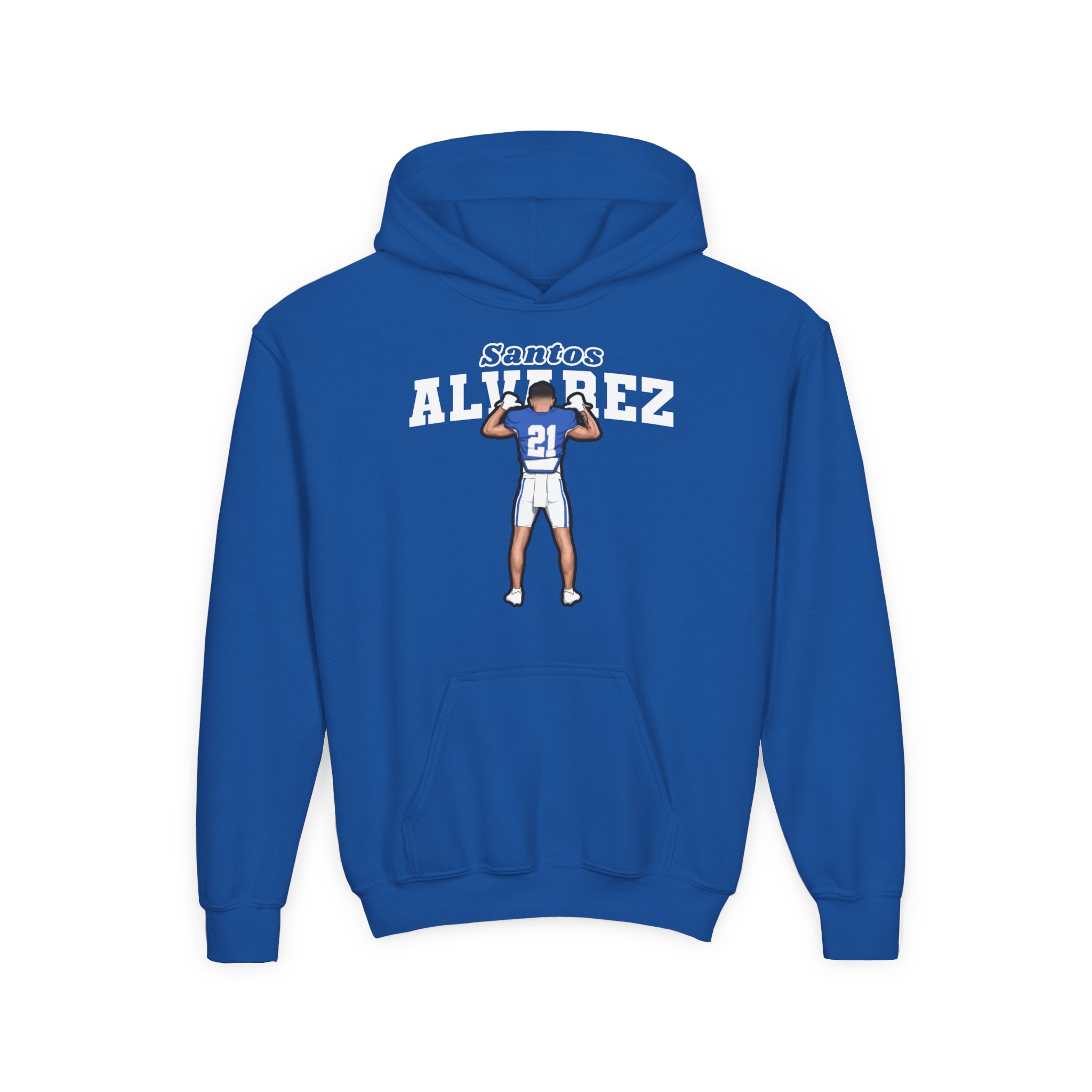 Youth Hoodie — character_name_arch in Royal