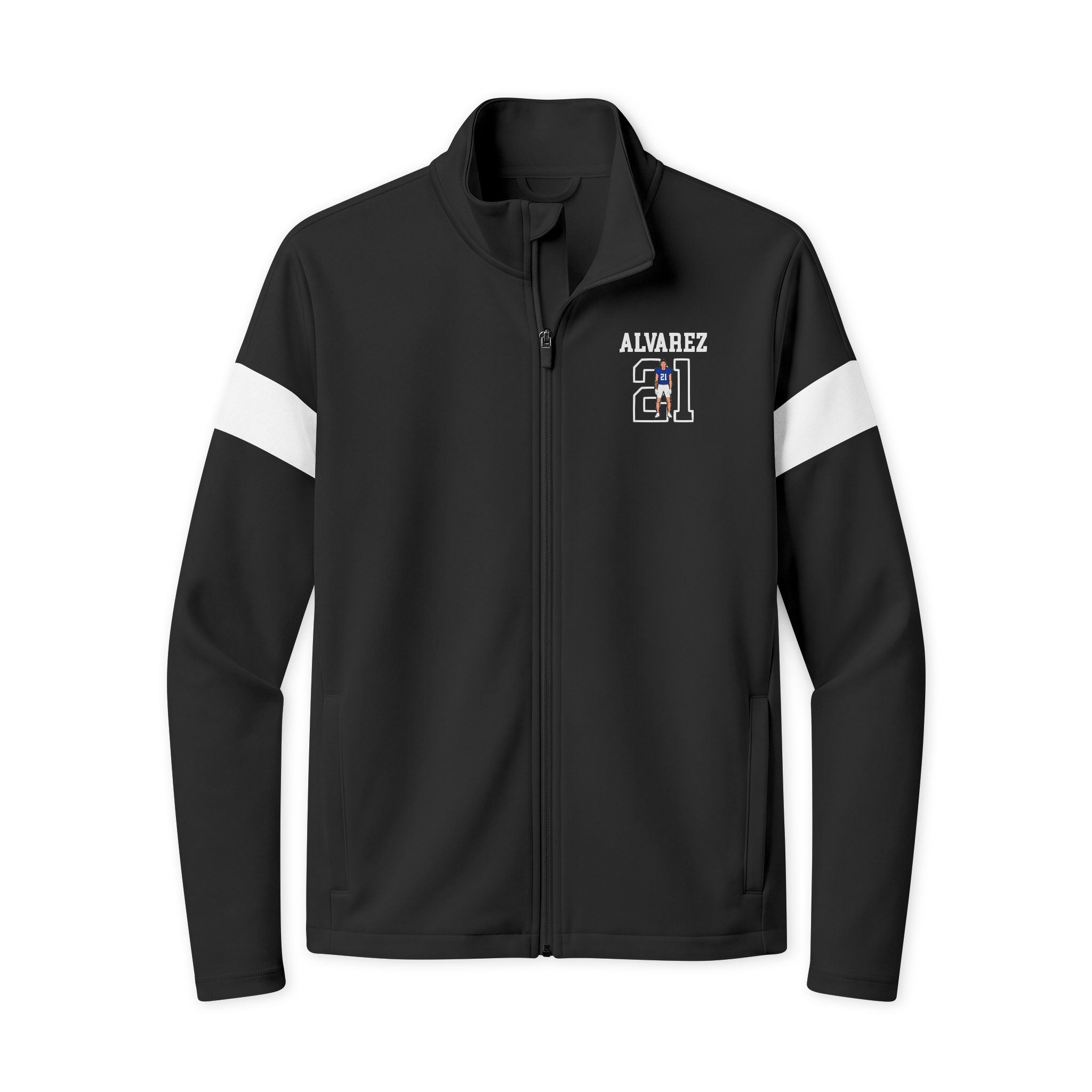 Travel Full-Zip Jacket — character_shirsey in Black/ White
