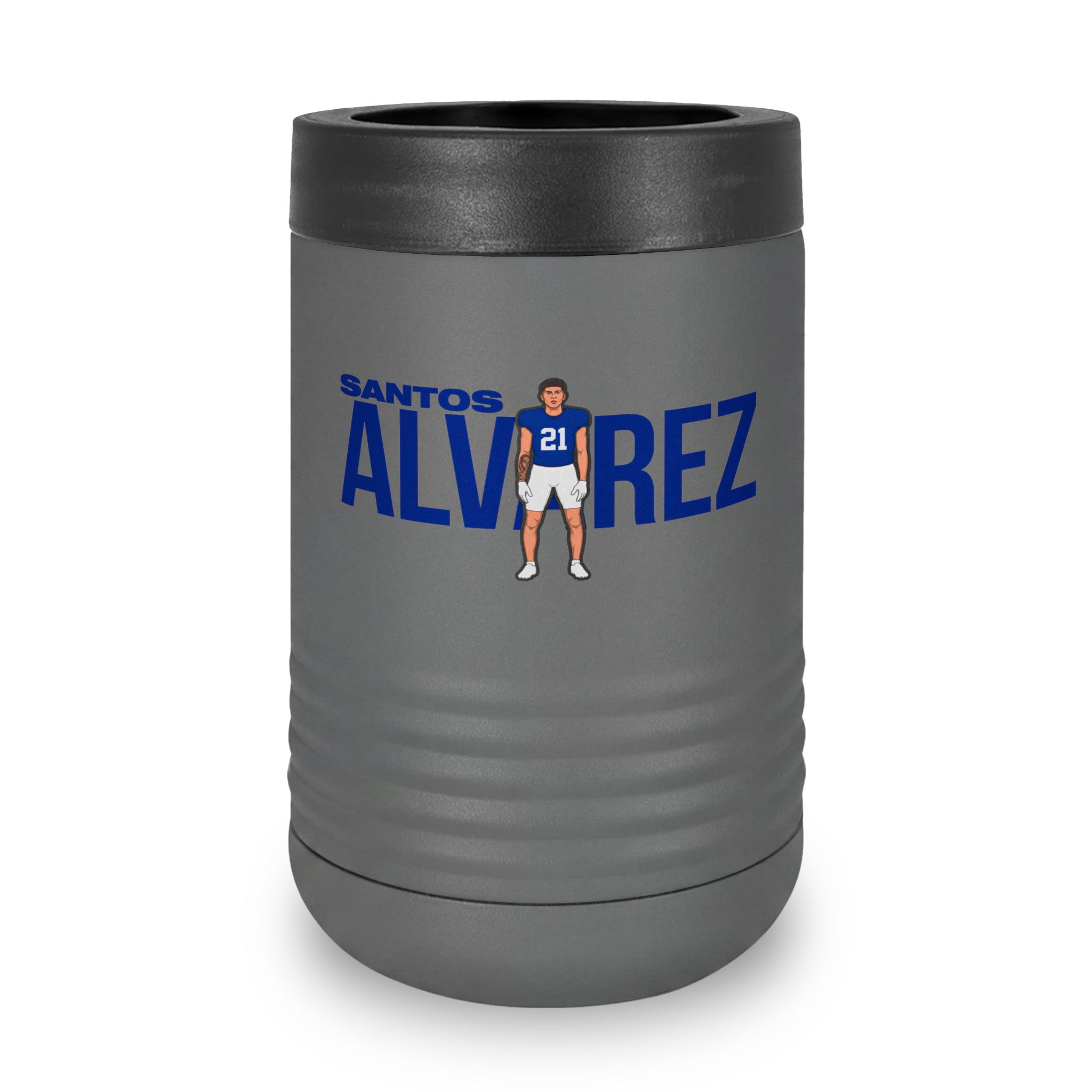 Stainless Can Cooler — character_player_name in Grey