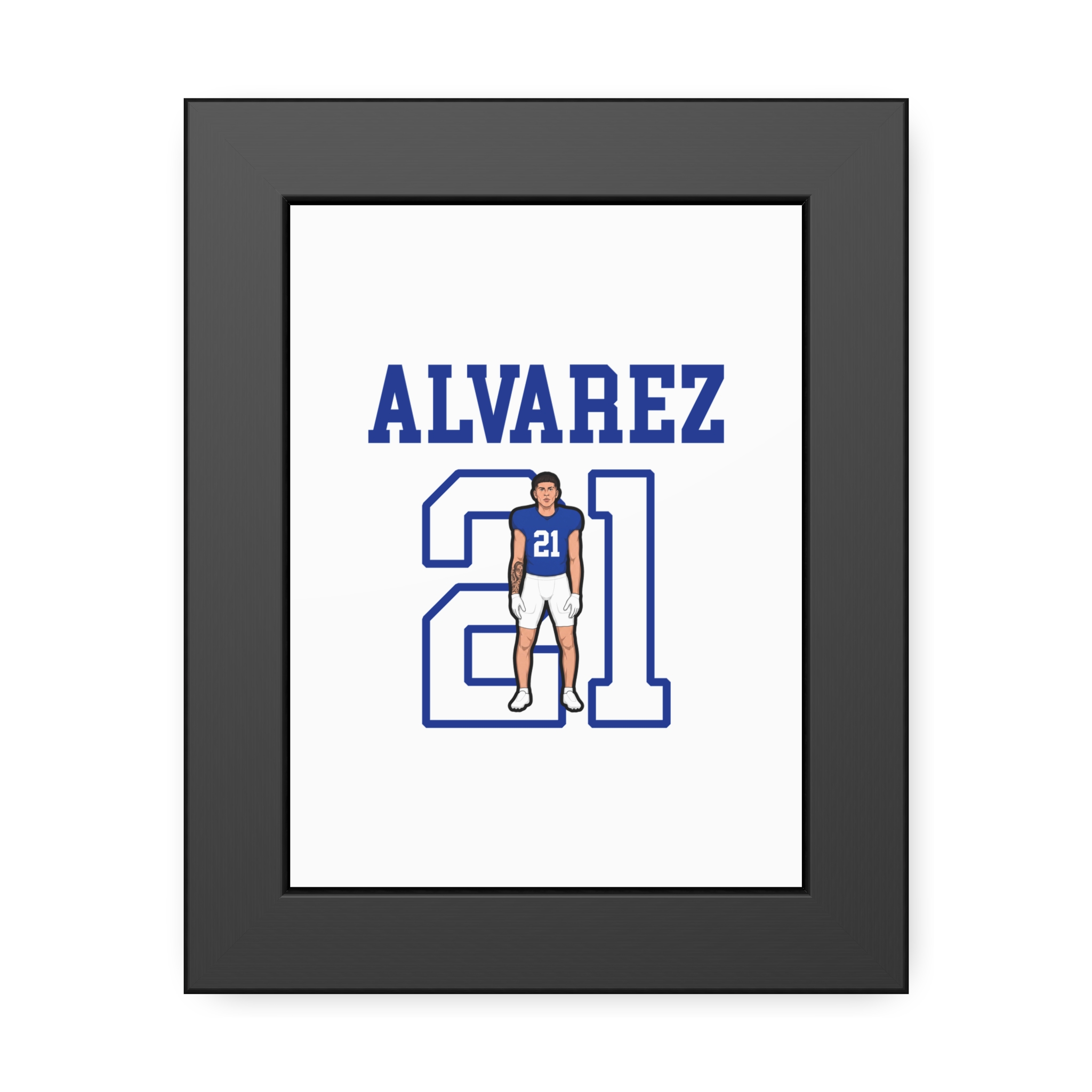 Framed Poster — character_shirsey in Black