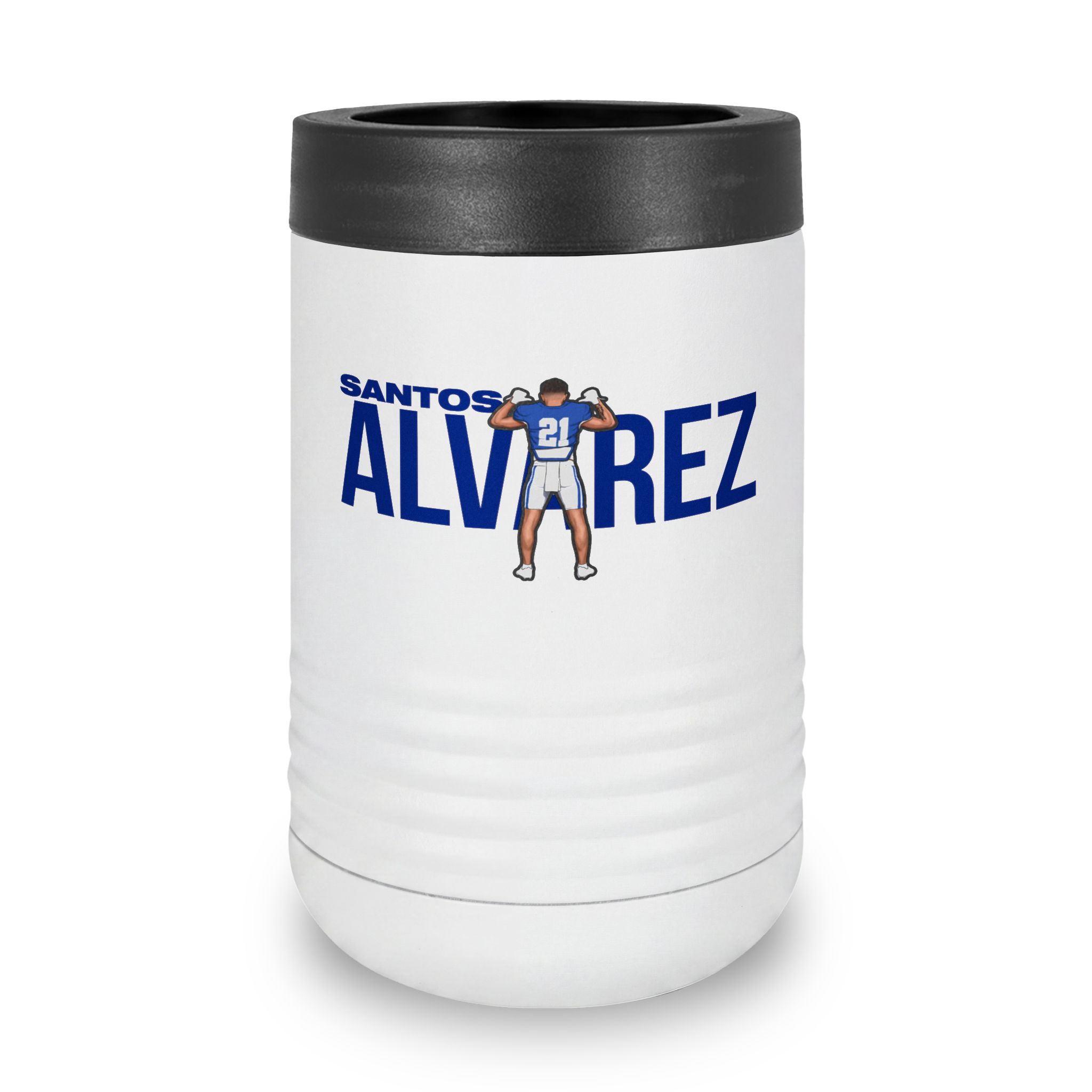 Stainless Can Cooler — character_player_name in White