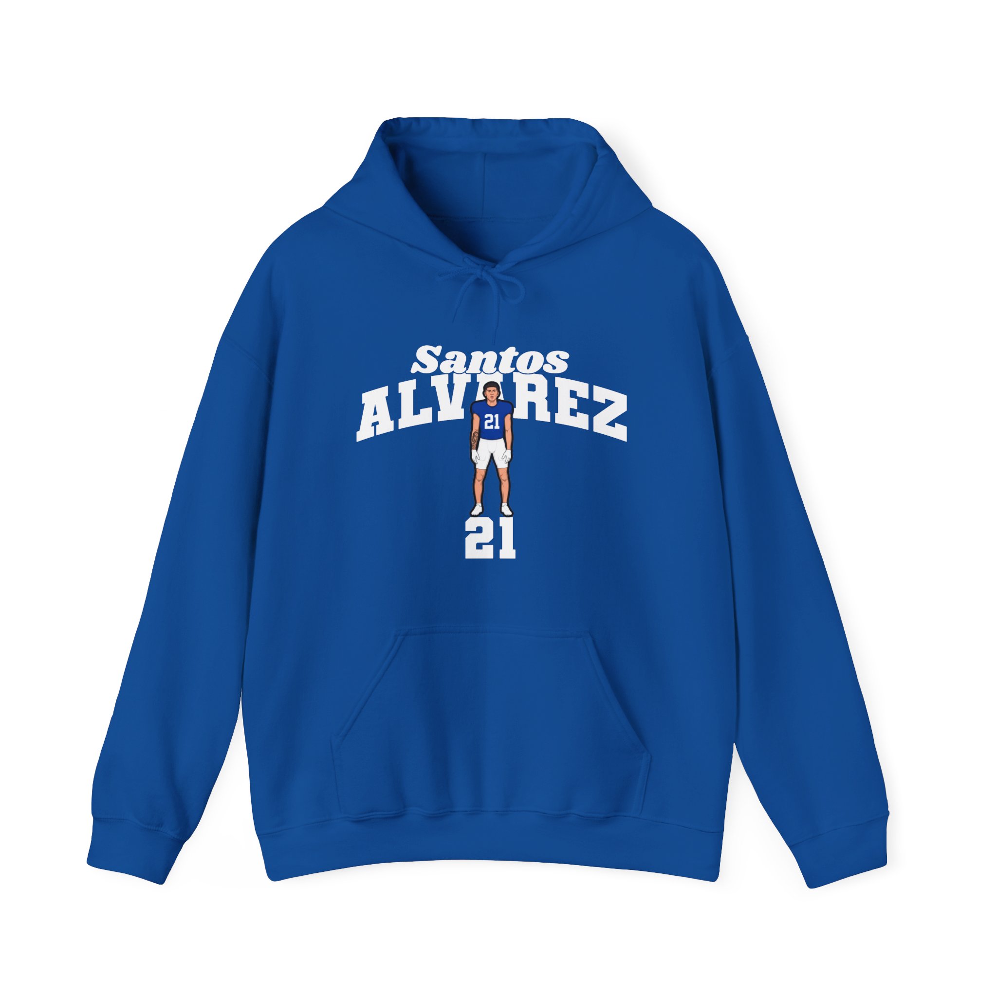 Hoodie — character_signature_arch in Royal