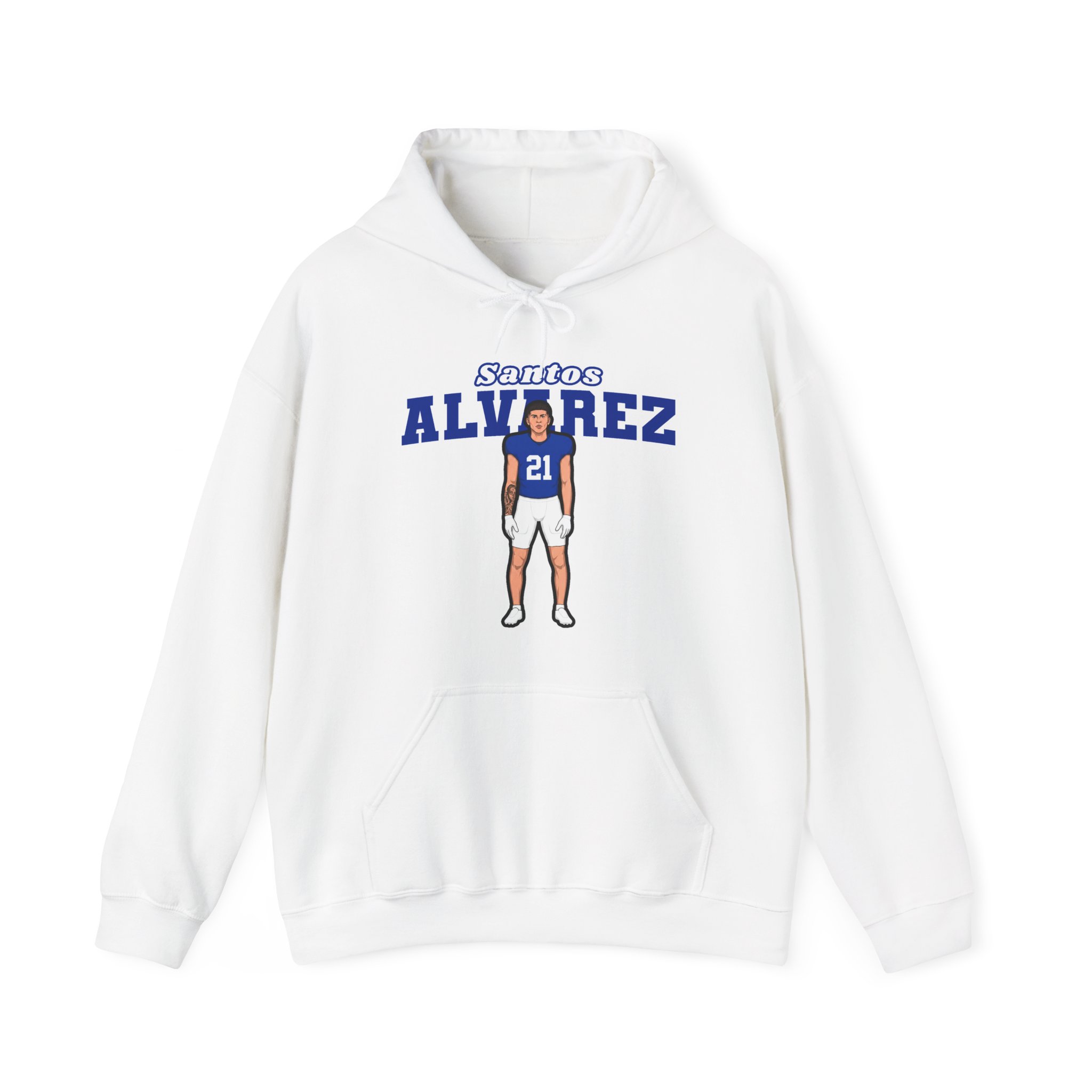 Hoodie — character_name_arch in White